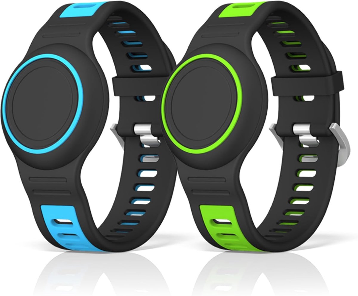 Silicone strap compatible with Apple AirTag 1st & 2nd generation, waterproof & shockproof 360° protection incl. - ShopVlot