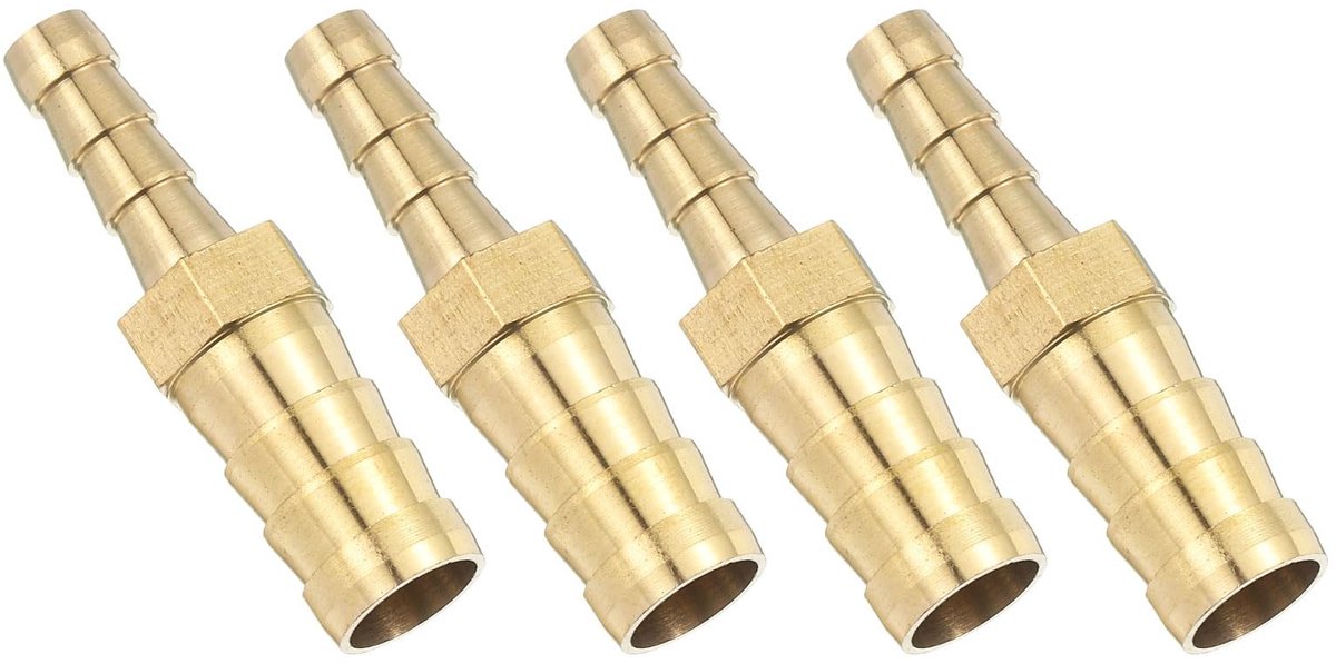 Solidchoice - Messing Slangaansluitingen Set van 4 voor Water en Lucht