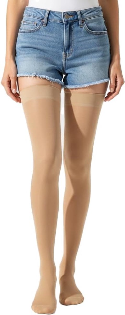 GPAR PREMIUM Medical Compression Stocking with Closed Toe Thigh High, Class 2, 23-32mmHG for Varicose Veins, Edema - ShopVlot