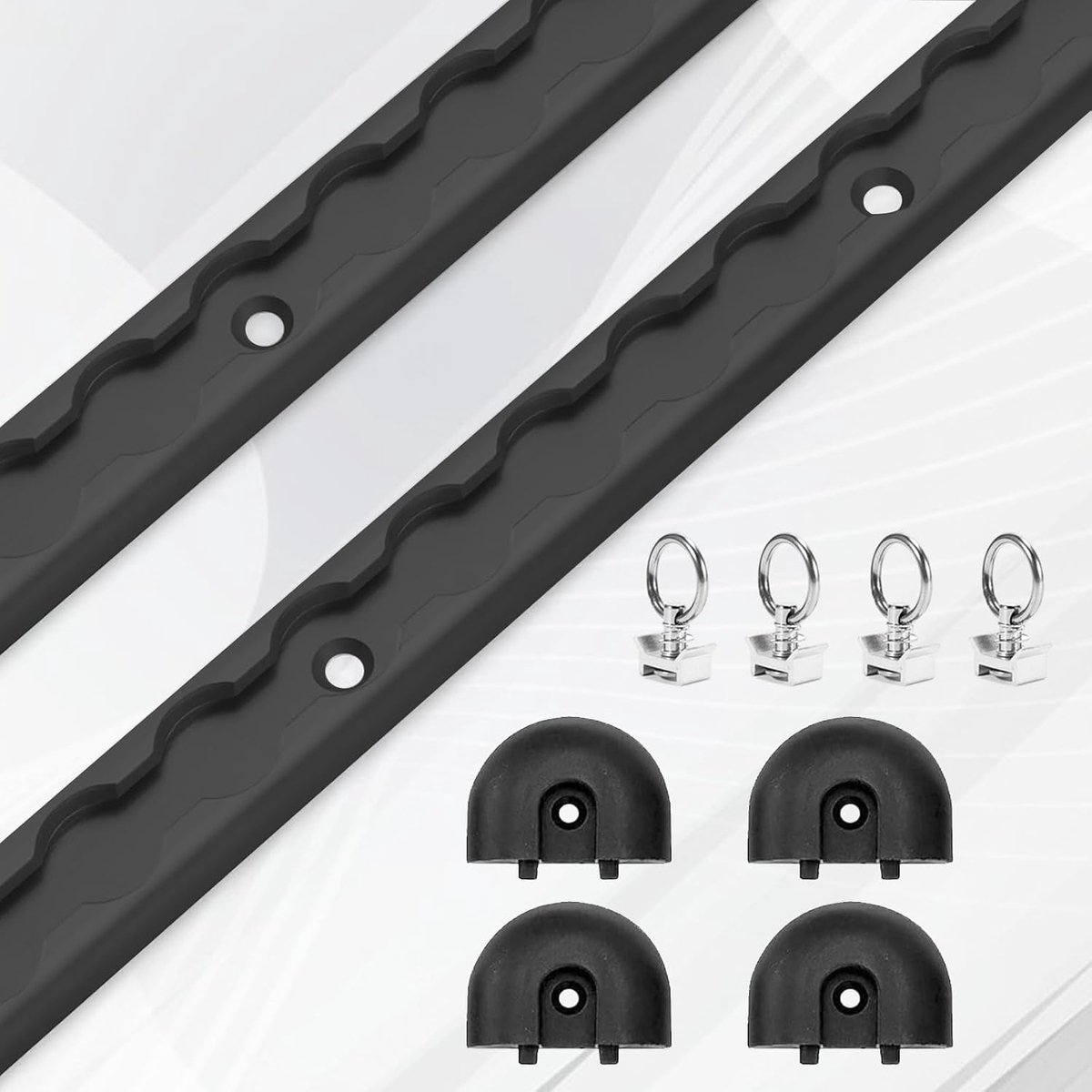Aluminium Lashing Rails Set van 2 - 30 cm - Geanodiseerd - Ideaal voor het Beveiligen van Lading - ShopVlot