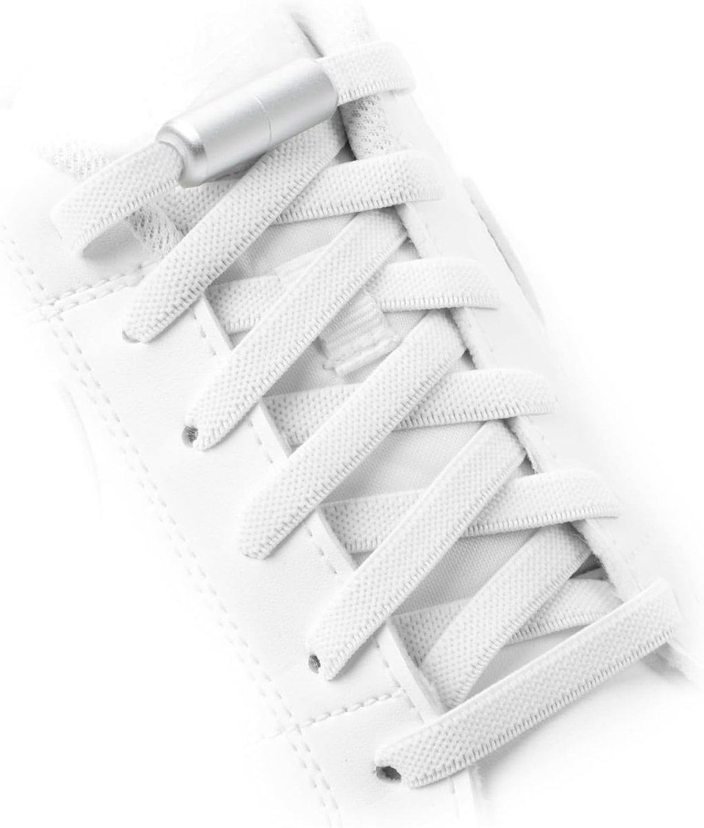 Elastische veters 2 paar - zonder knopen - platte veters voor kinderen en volwassenen - gemakkelijk aan en uit - ShopVlot