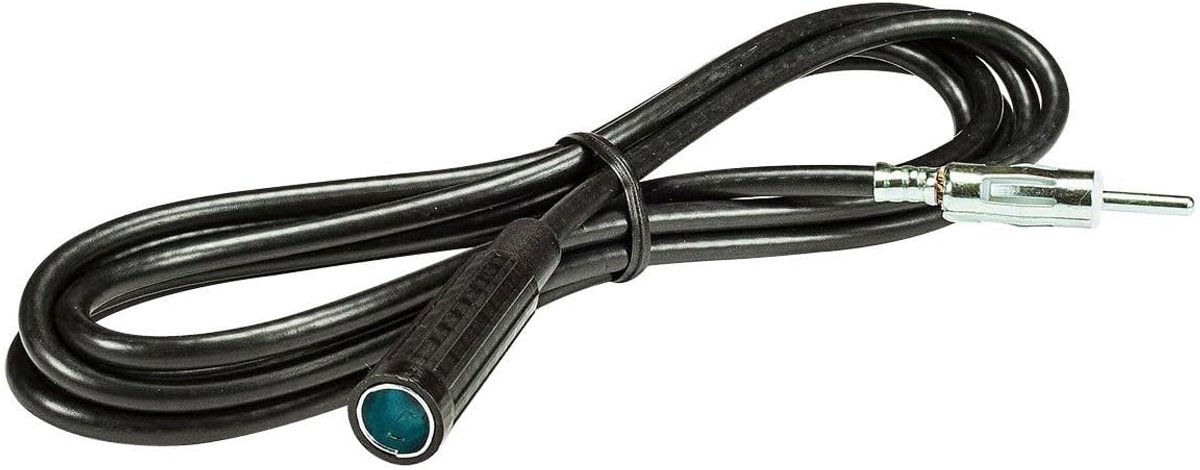 Antennekabel 2m - DIN plug naar DIN socket - Hoogwaardige afscherming - Ideaal voor auto en camper - ShopVlot