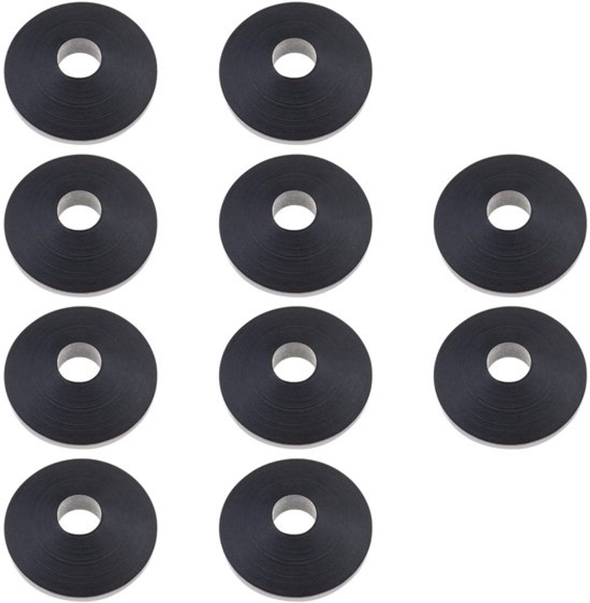 WC-Brilsluitring 10 Stuks - Rubber Vervanging - 27 mm Diameter - Zwart - Scharnier Armatuur - Duurzaam en Schokbestendig - Toiletzitting