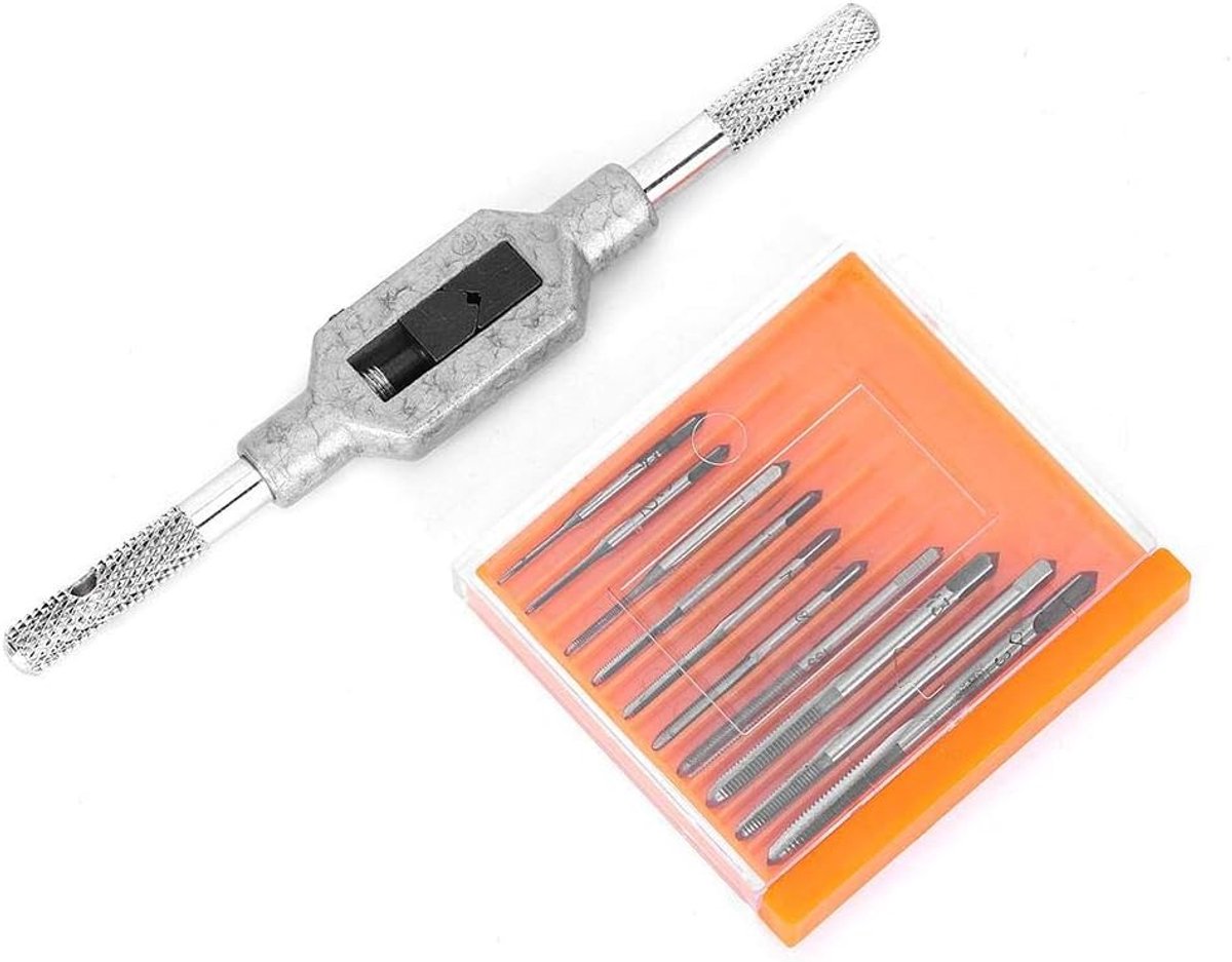 Mini Gewindebohrer Set 11-delig - HSS Staal - M1 tot M3.5 - Voor precisie schroefdraadbewerking - ShopVlot