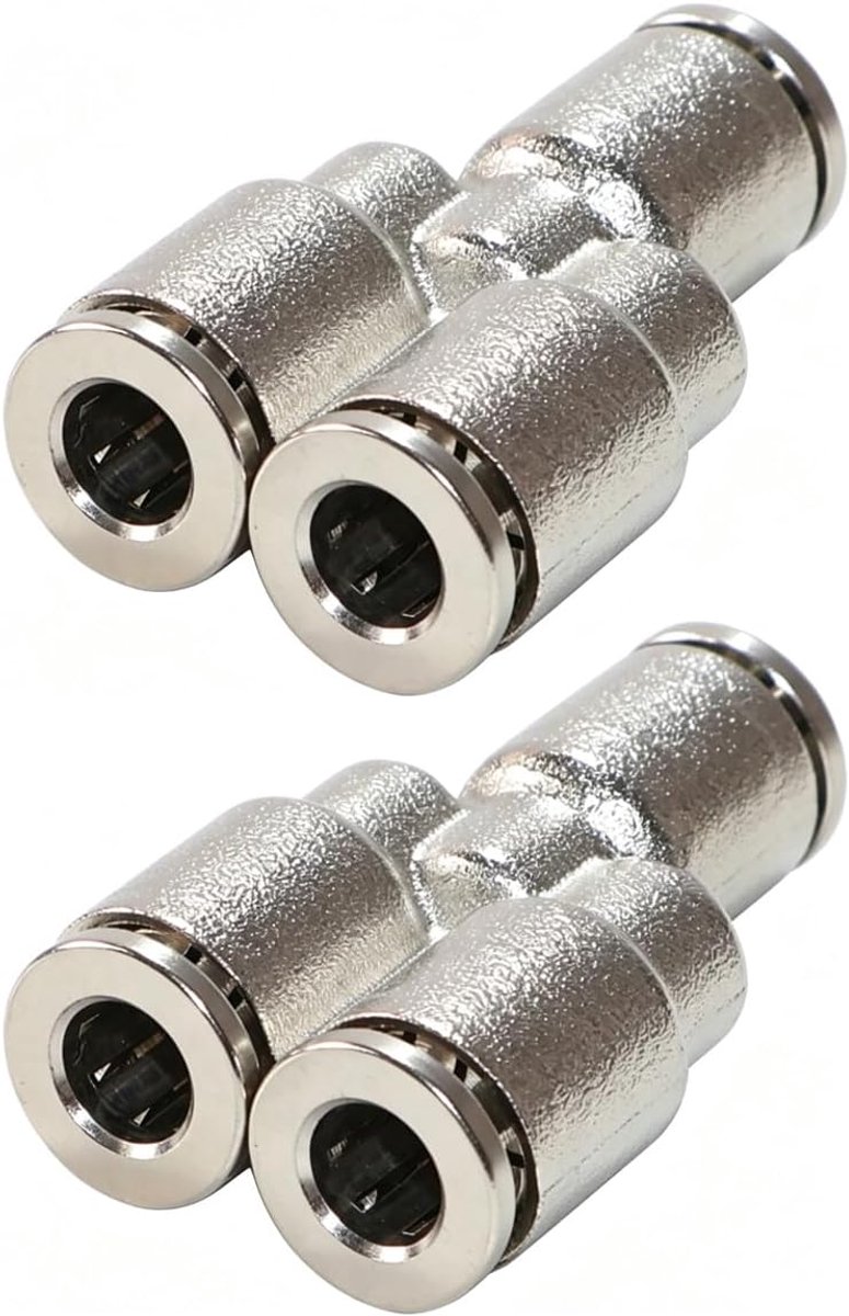 3-weg schakelaar 6mm - messing vernikkeld - Y-type verbinding - sterke en roestbestendige constructie - ShopVlot