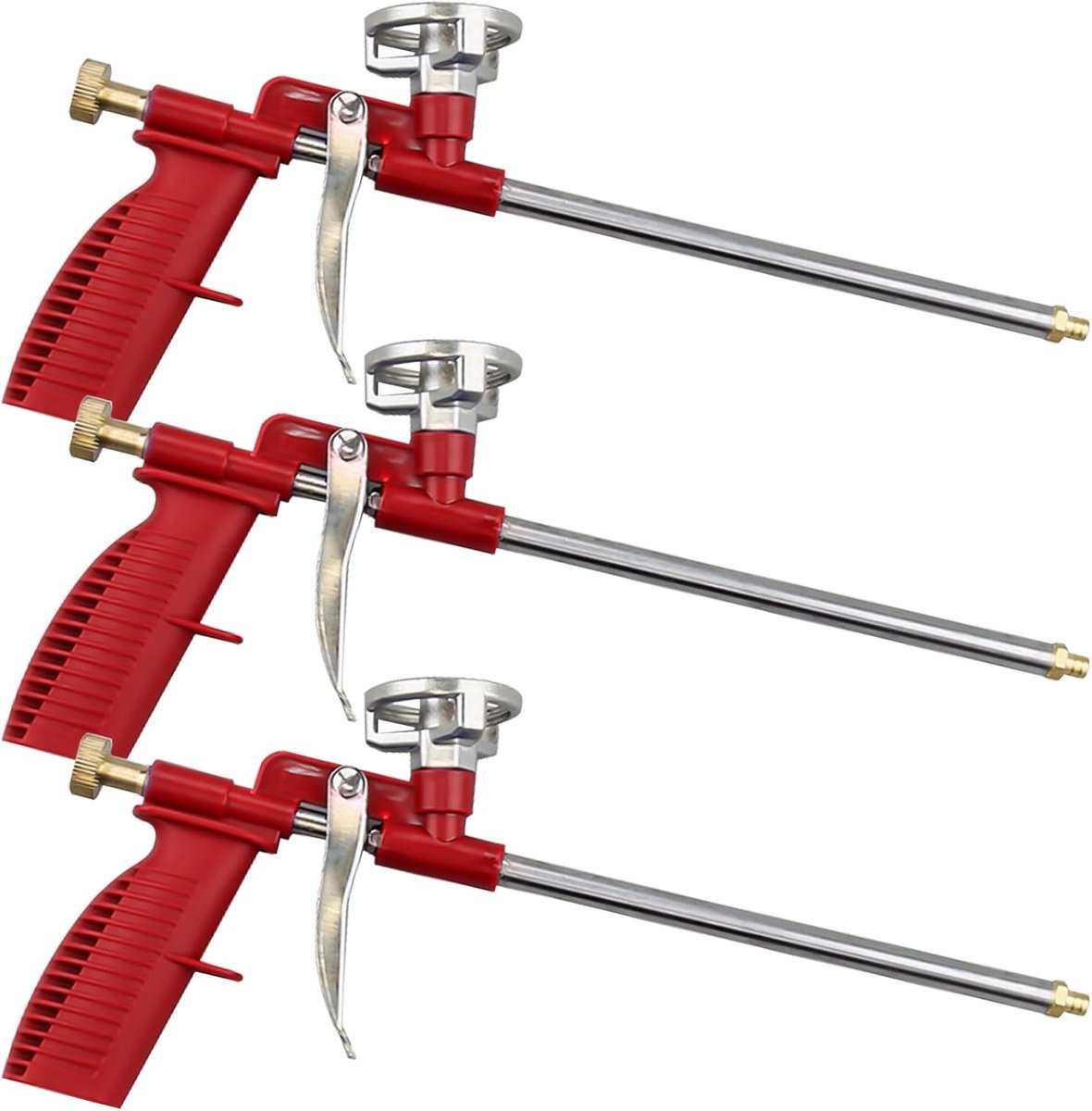PU Foam Gun - Set van 3 - Metalen constructie - Ergonomische handgreep voor eenvoudig aanbrengen - ShopVlot