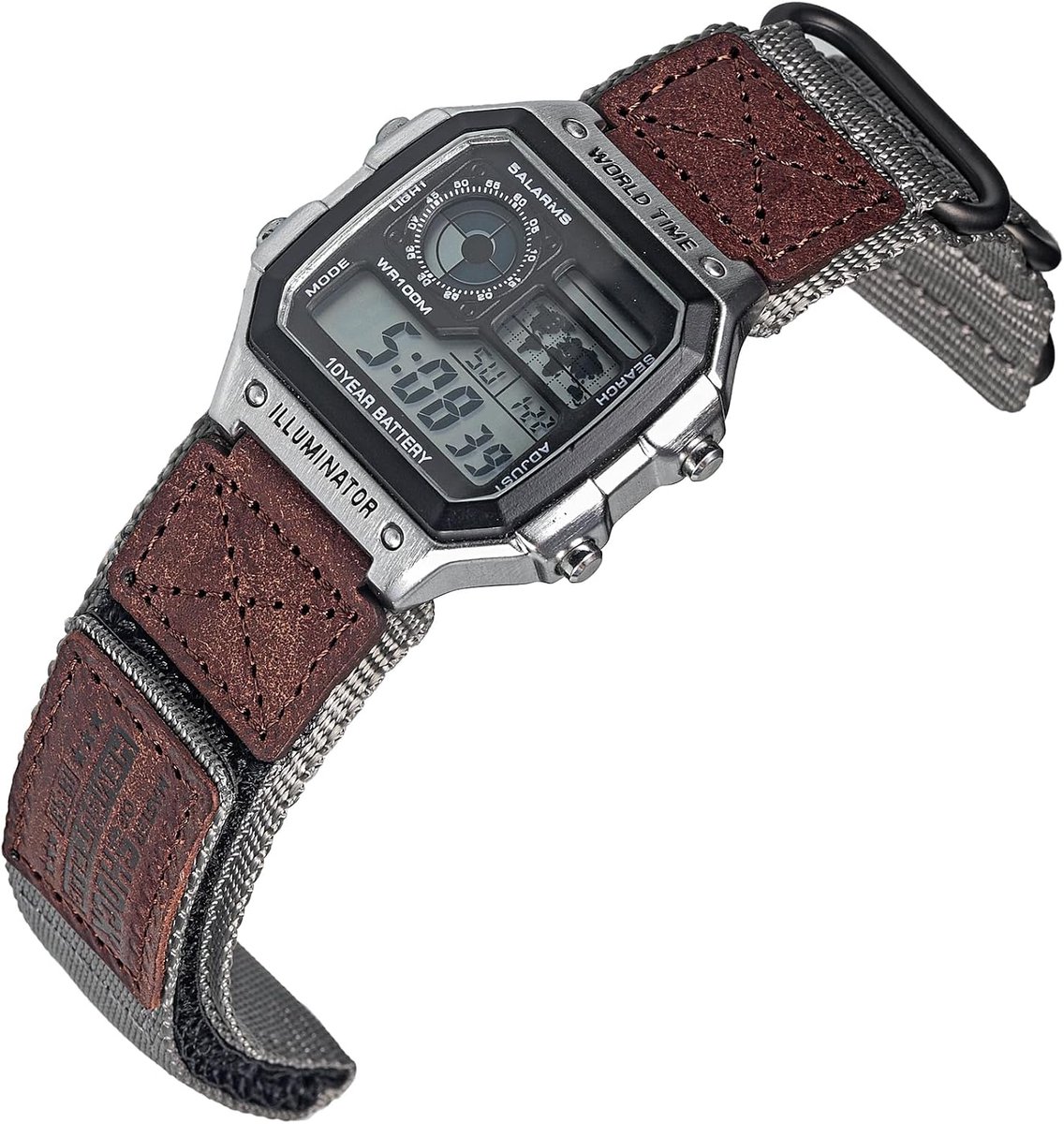 HEMSUT 18mm Tactical Nylon Strap for Casio Watches - Quick Release Military Style Shockproof Strap - ShopVlot