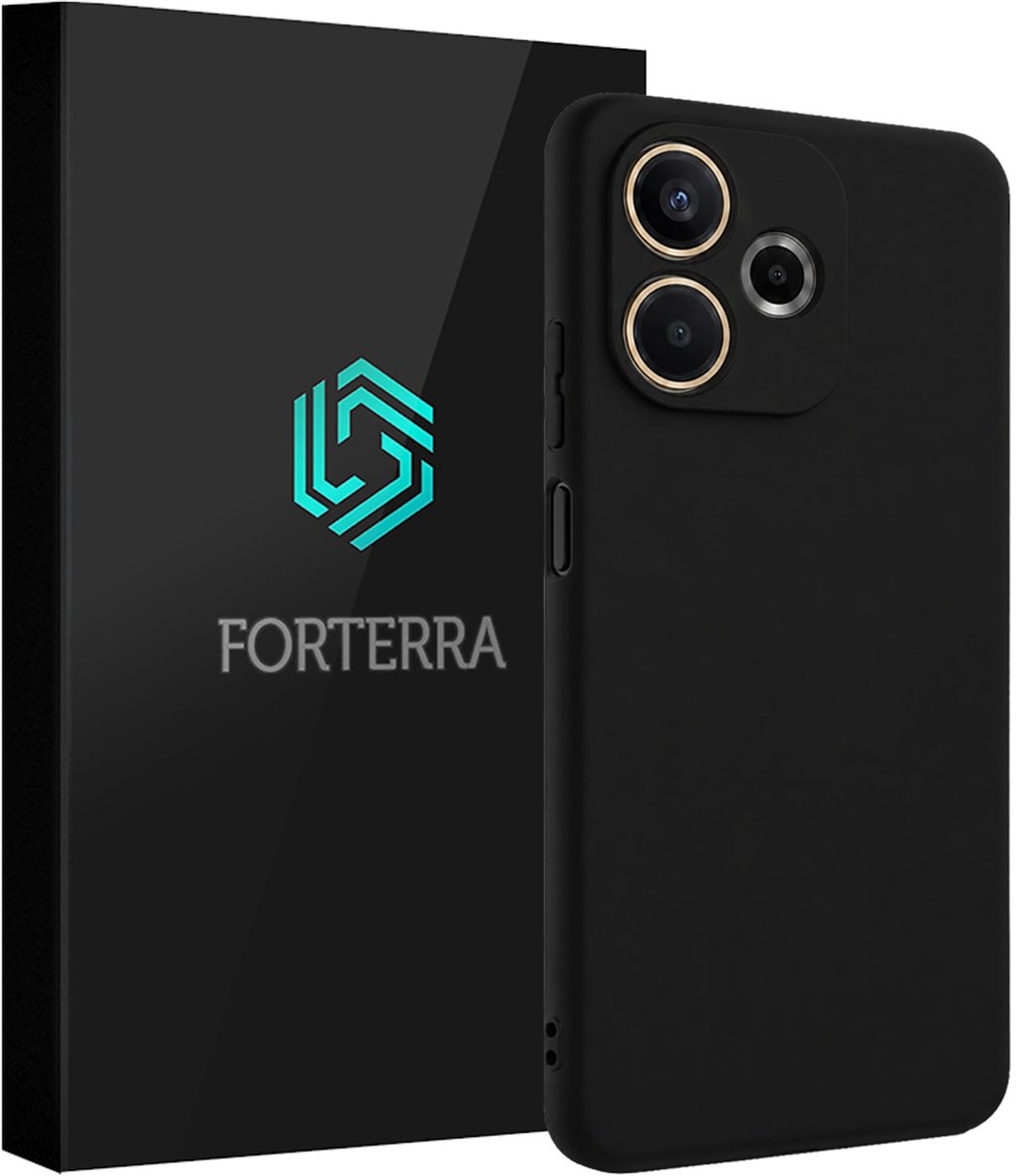 Hoesje Geschikt voor OPPO A5 Pro - Sterk & Shockproof - Siliconen Case - Hoes Cover - Zwart