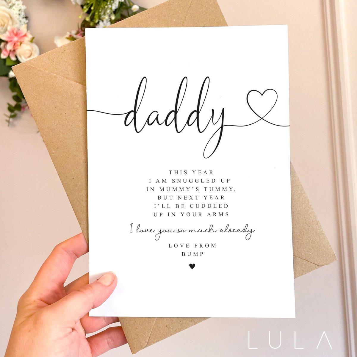 A5 kaart - Papa to be - Vaderdag - Kerstkaart voor aanstaande vaders - ShopVlot