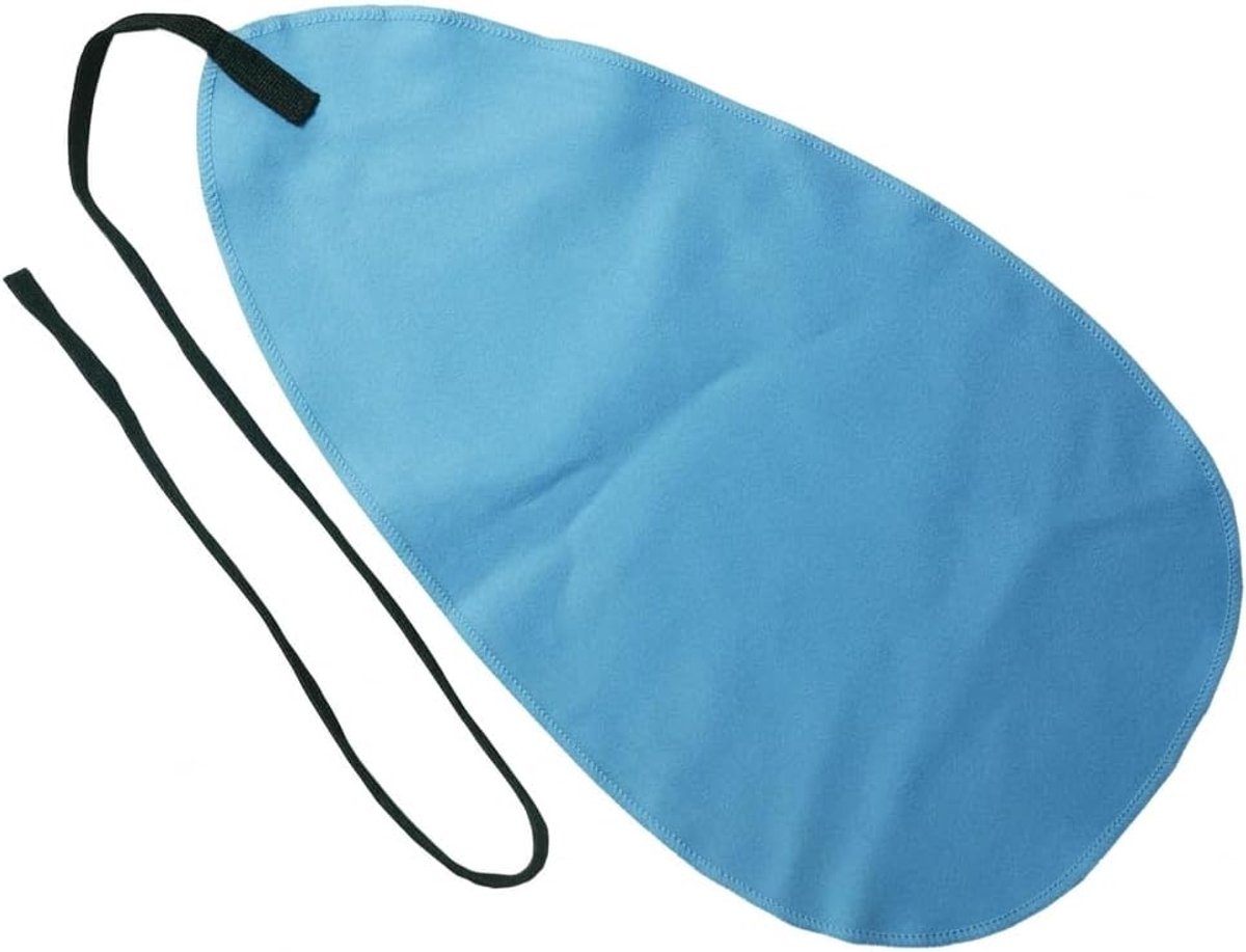 Saxofoon reinigingsdoekje 1 stuk blauw - professionele trekdoek - zacht en absorberend - ShopVlot