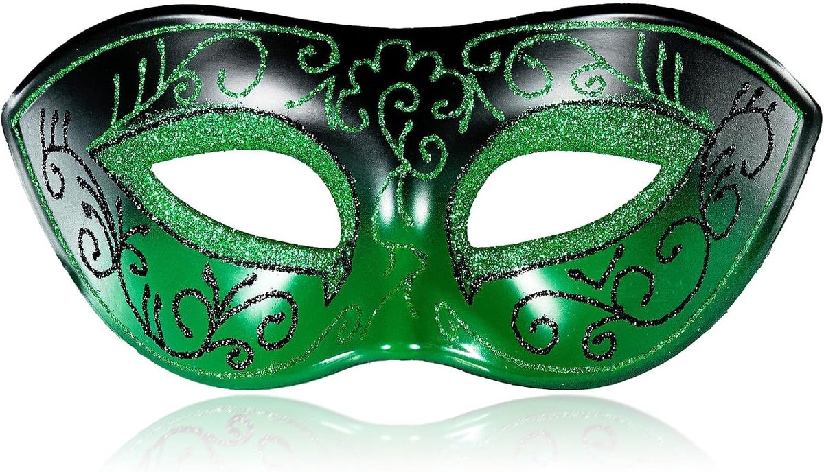Venetiaans masker voor mannen - retro design - verstelbare hoofdband - perfect voor Halloween - ShopVlot