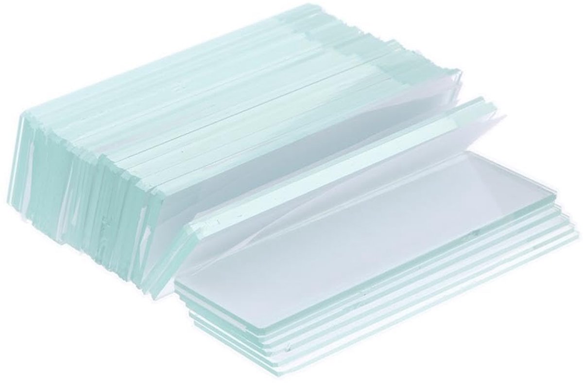 Microscopische objectdragers 50 x 24 mm - Voorgezuiverd glas - Hoge transparantie - Ideaal voor laboratoria - ShopVlot