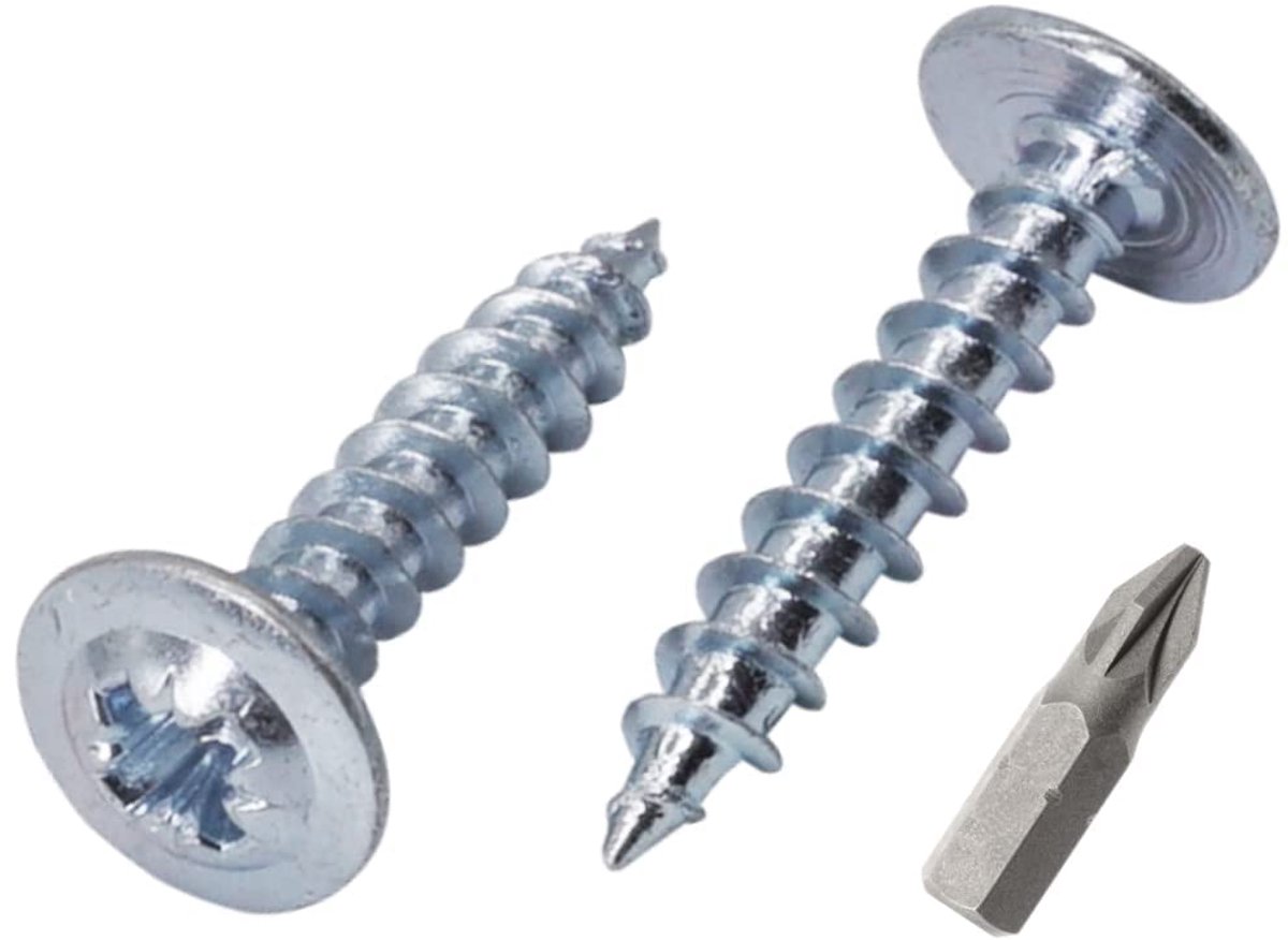 Houtschroeven 0,5 x 20mm - Gegalvaniseerd staal - Zelftappende schroeven - Geschikt voor metaal en hout - ShopVlot