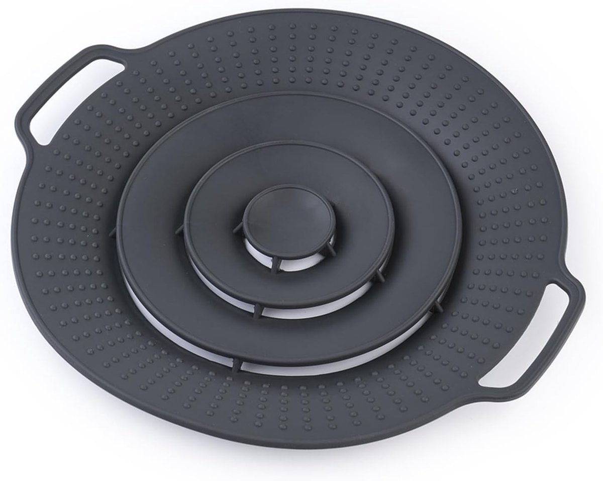 30 cm Overkook- en Spatbescherming Pannen van Siliconen Hittebestendig voor Fornuis en Magnetron - ShopVlot