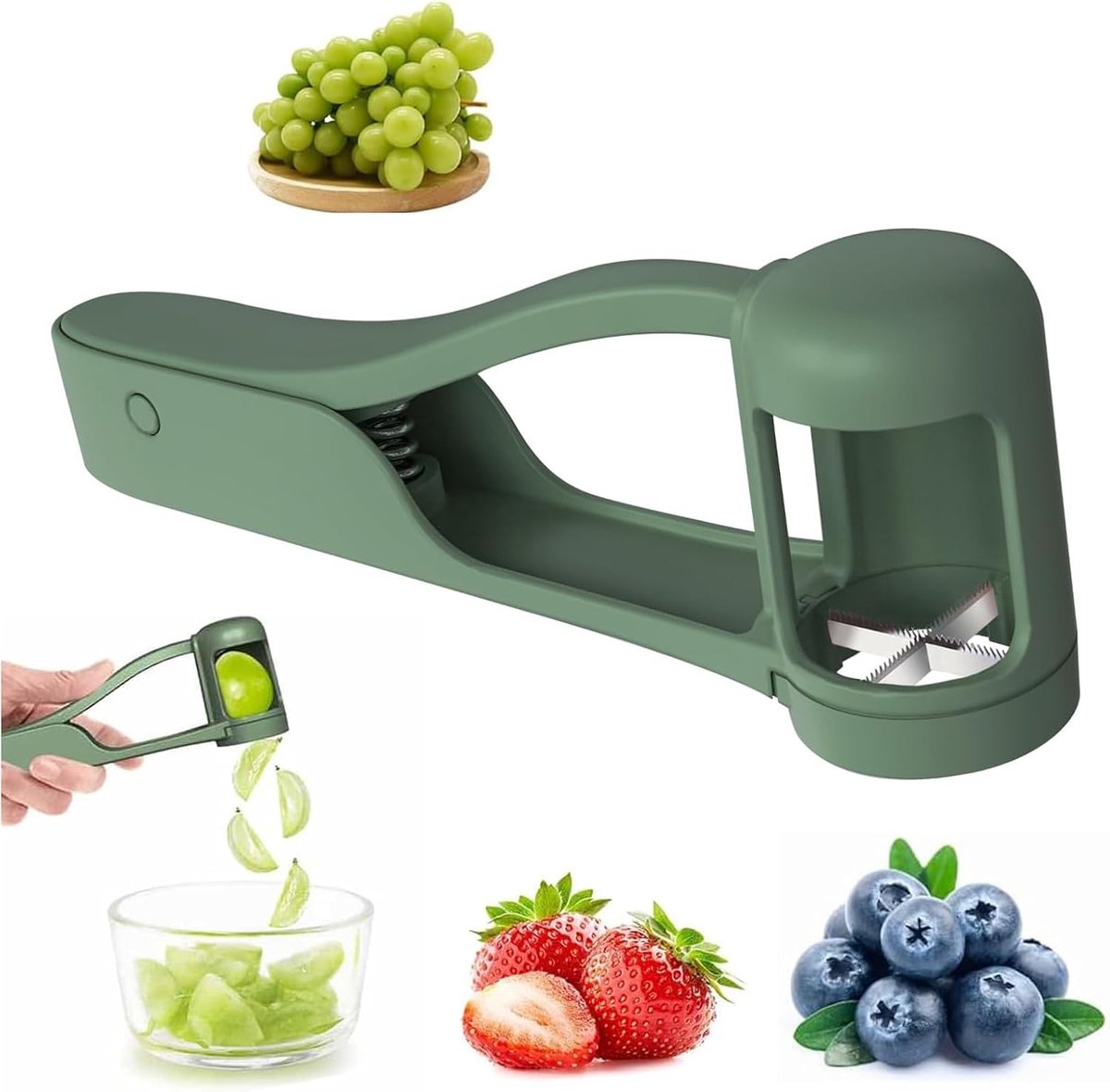 Druivensnijder - multifunctioneel - roestvrij staal - ideaal voor fruitsalade - ShopVlot