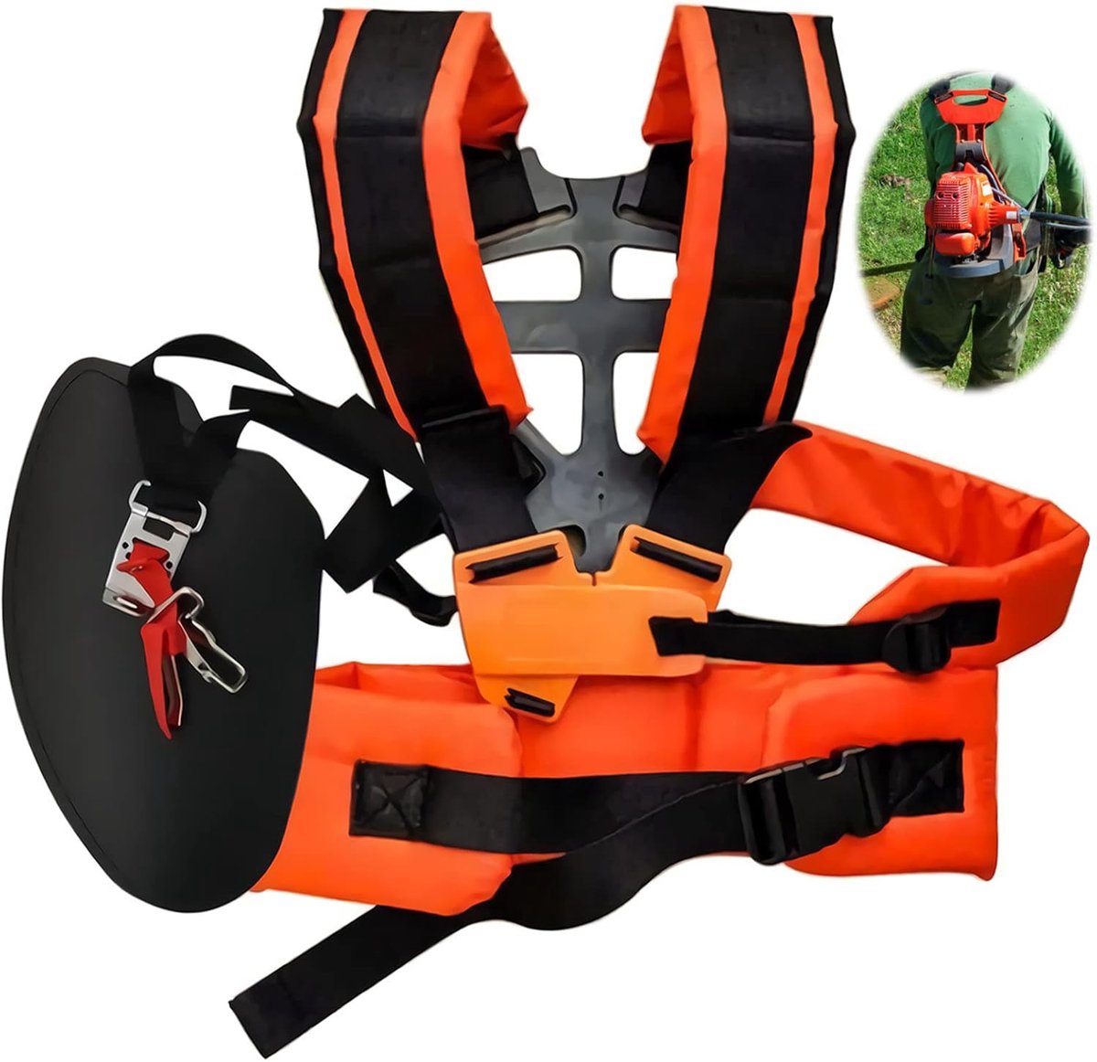 Grastrimmer Schouderband - Dubbele Schouderriem - Comfortabel en Ademend - Ideaal voor Tuinwerk - ShopVlot