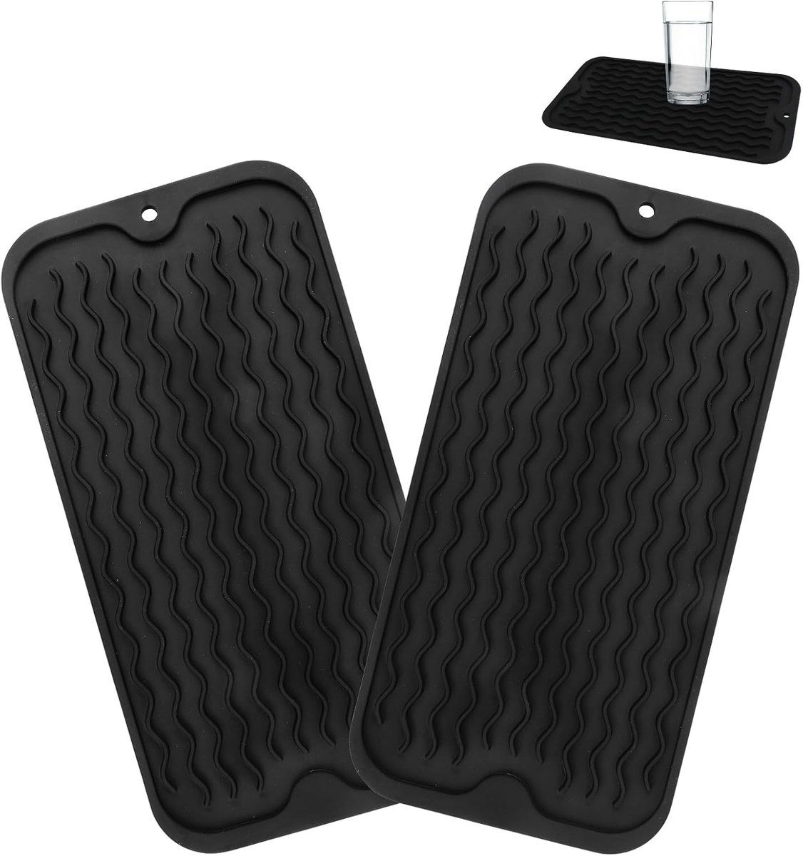 Silicone druppelmat 30 x 15 cm - hoogwaardig - niet-slip - ideaal voor afwas en pannen - ShopVlot
