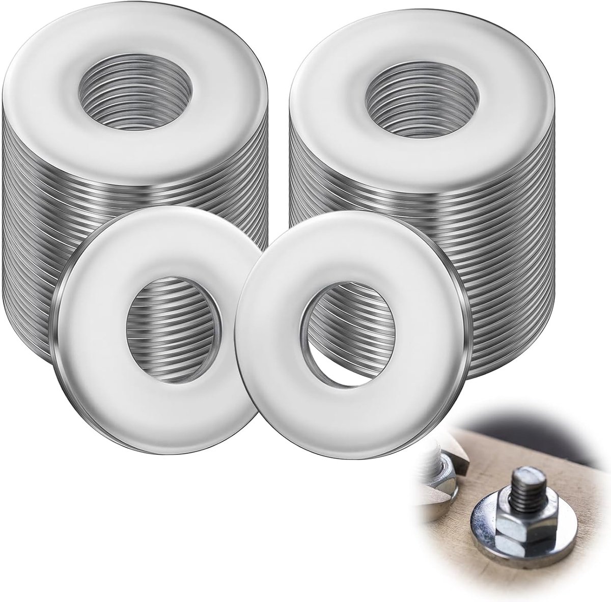 Washer M10 25 mm - RVS A2 V2A 304 - Hoge corrosiebestendigheid - Ideaal voor duurzame verbindingen - ShopVlot