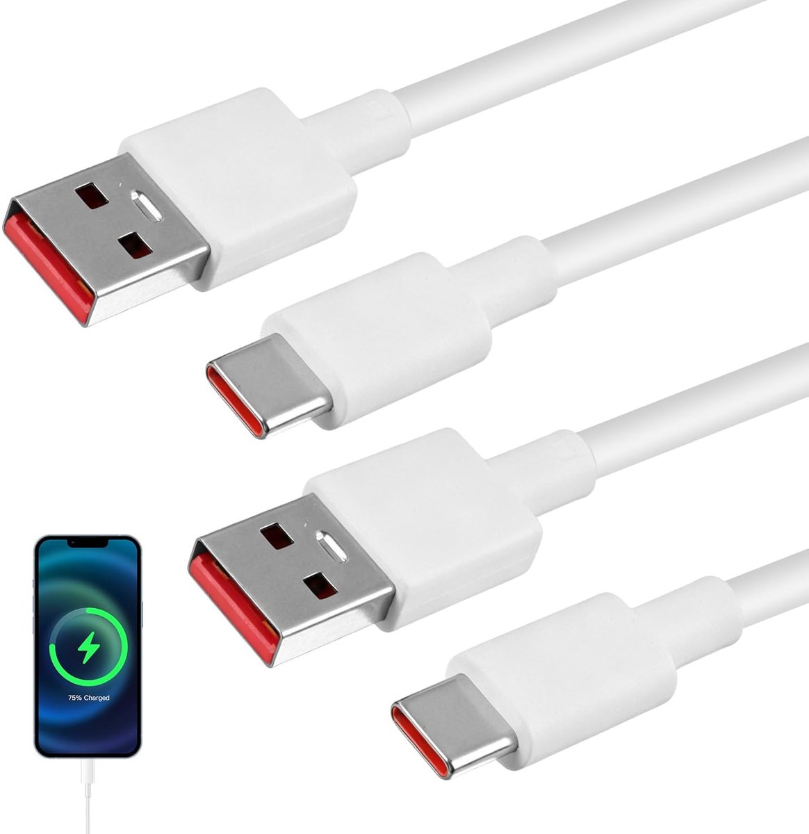 USB C-kabel 120 W - 1,5 m - snellader type C - turboladen voor Xiaomi en Redmi - ShopVlot