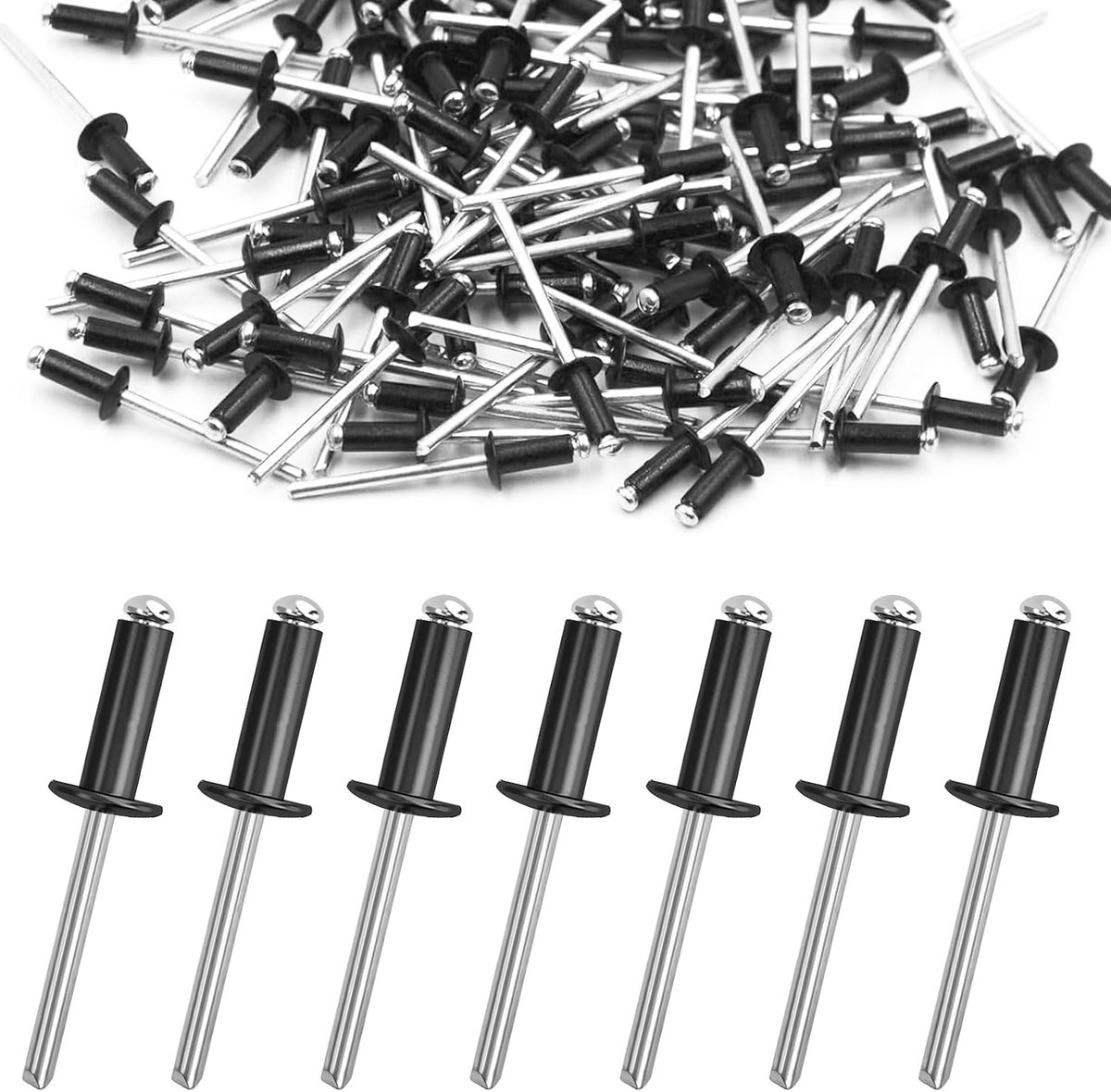 Blindrivets 4.8x20mm - Aluminium - Grote flens - Geschikt voor metaal en hout - ShopVlot