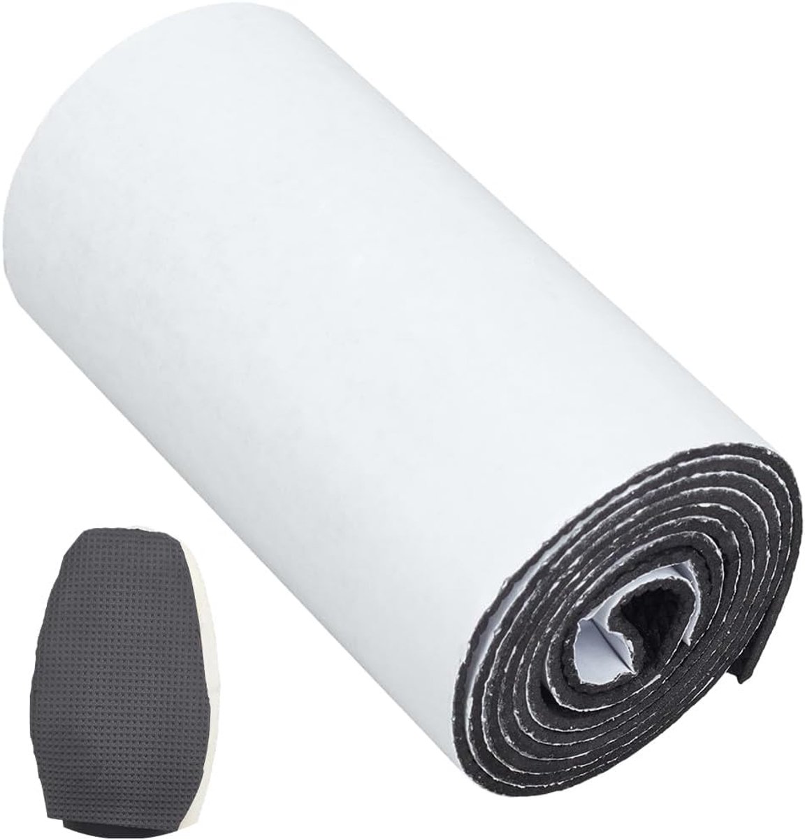 Rubber zolen tape 4 rollen - zelfklevend zwart - dempt geluid - beschermt schoenen en meubels - ShopVlot