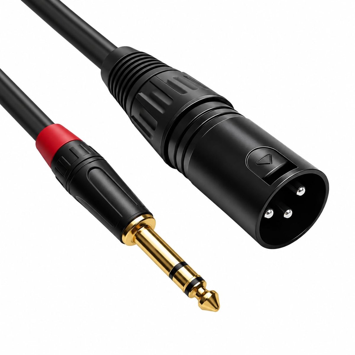 XLR jack kabel 1 m - XLR male naar stereo jack - stabiele audiotransmissie - ideaal voor microfoon en mixer - ShopVlot