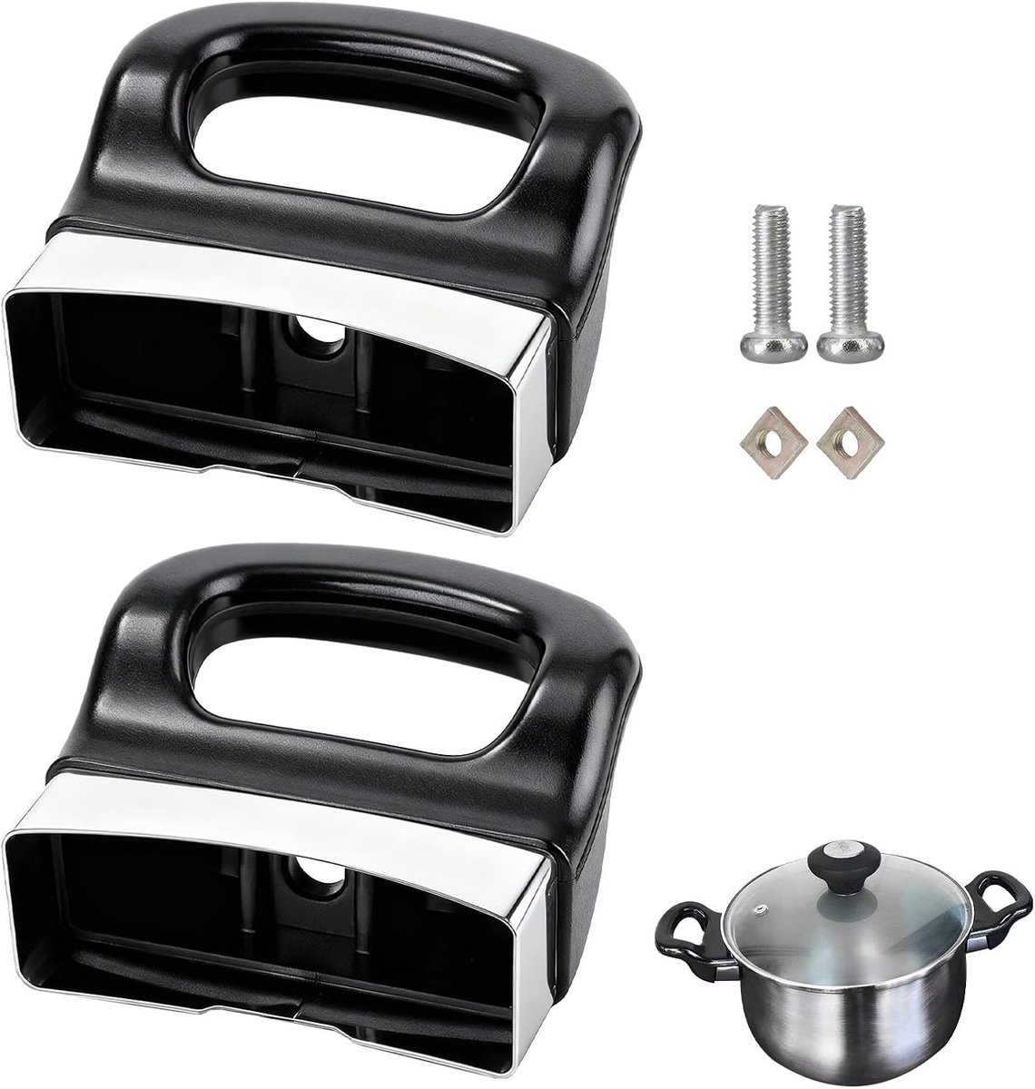 Opslaghandgrepen voor Autokoker - Universeel en Robuust - Eenvoudige Installatie - Perfect voor Keukenaccessoires - ShopVlot