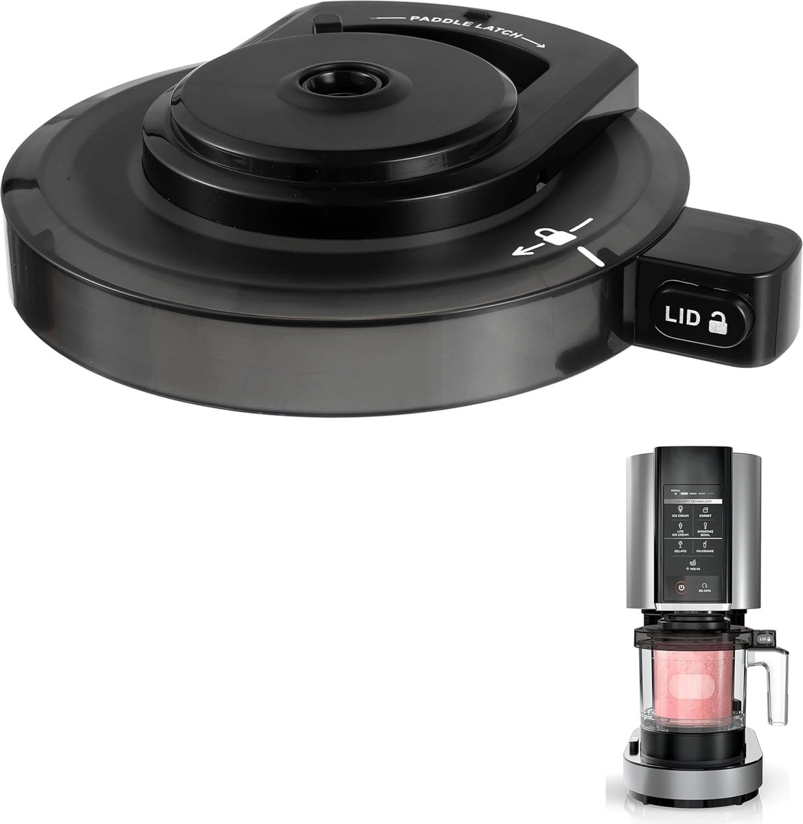 IJs maker deksel - herbruikbaar vervangend deksel - compatibel met Ninja NC299AMZ/NC300/NC301 - ShopVlot