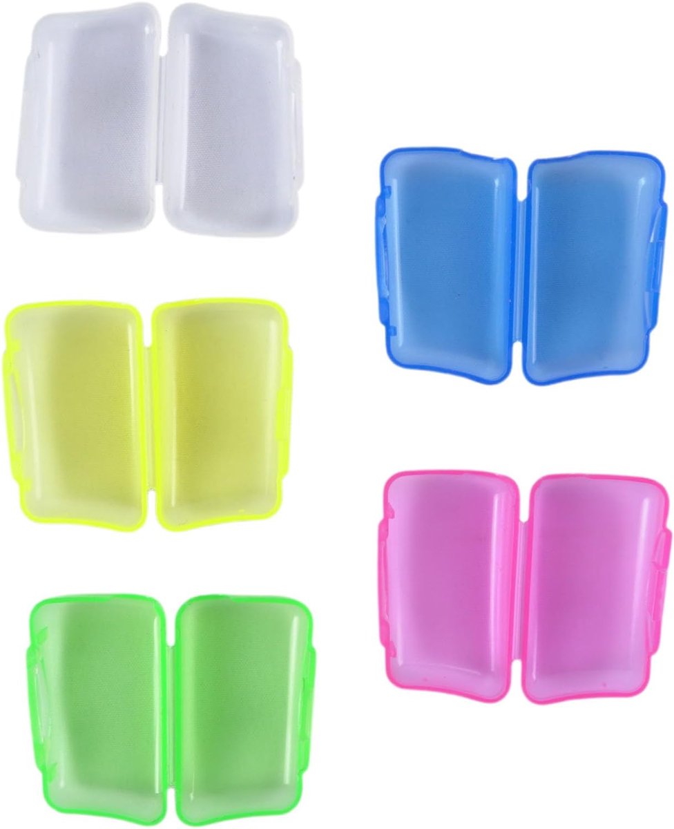 Tandenborstelbeschermhoes set van 10 - Draagbare tandenborstelkop - Vijf kleuren - Ideaal voor reizen - ShopVlot