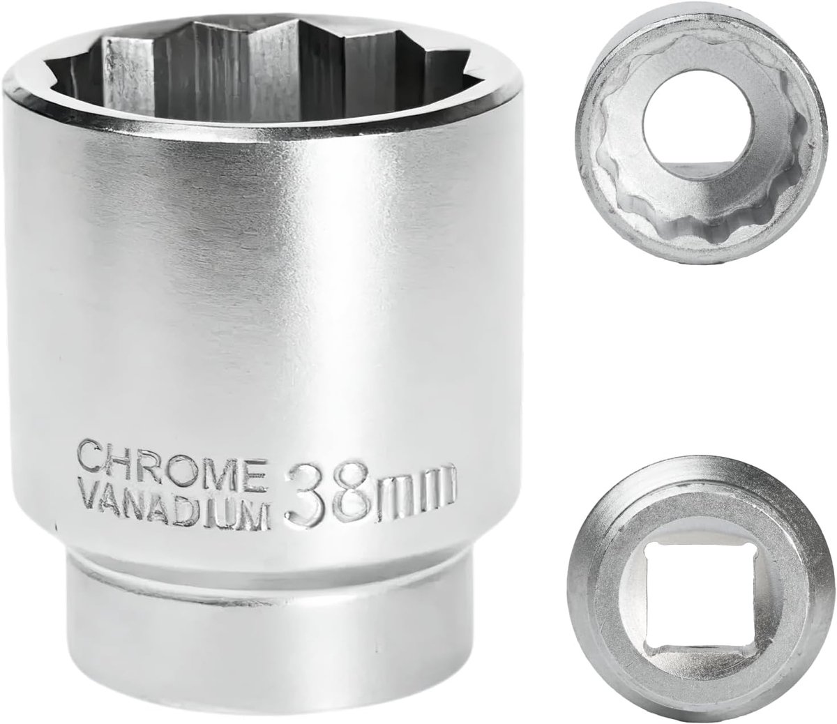38mm 3/4 inch 12-side, socket wrench 3/4 38mm for key CR-MO(Whtie) - ShopVlot