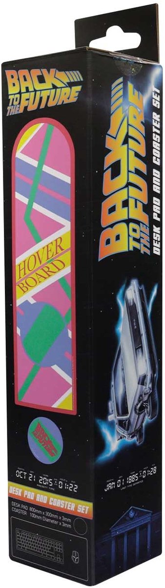 FaNaTtik Back to the Future XL Hoverboard bureauonderlegger en onderzetterset - ShopVlot