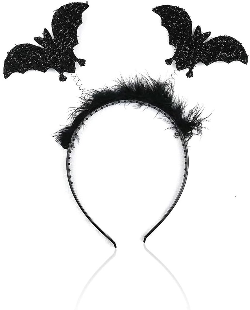 Set of 2 Bat Headbands Halloween Hair Accessories for Women Kids Men Scary Bat Ears Headband and Party Accessories - ShopVlot