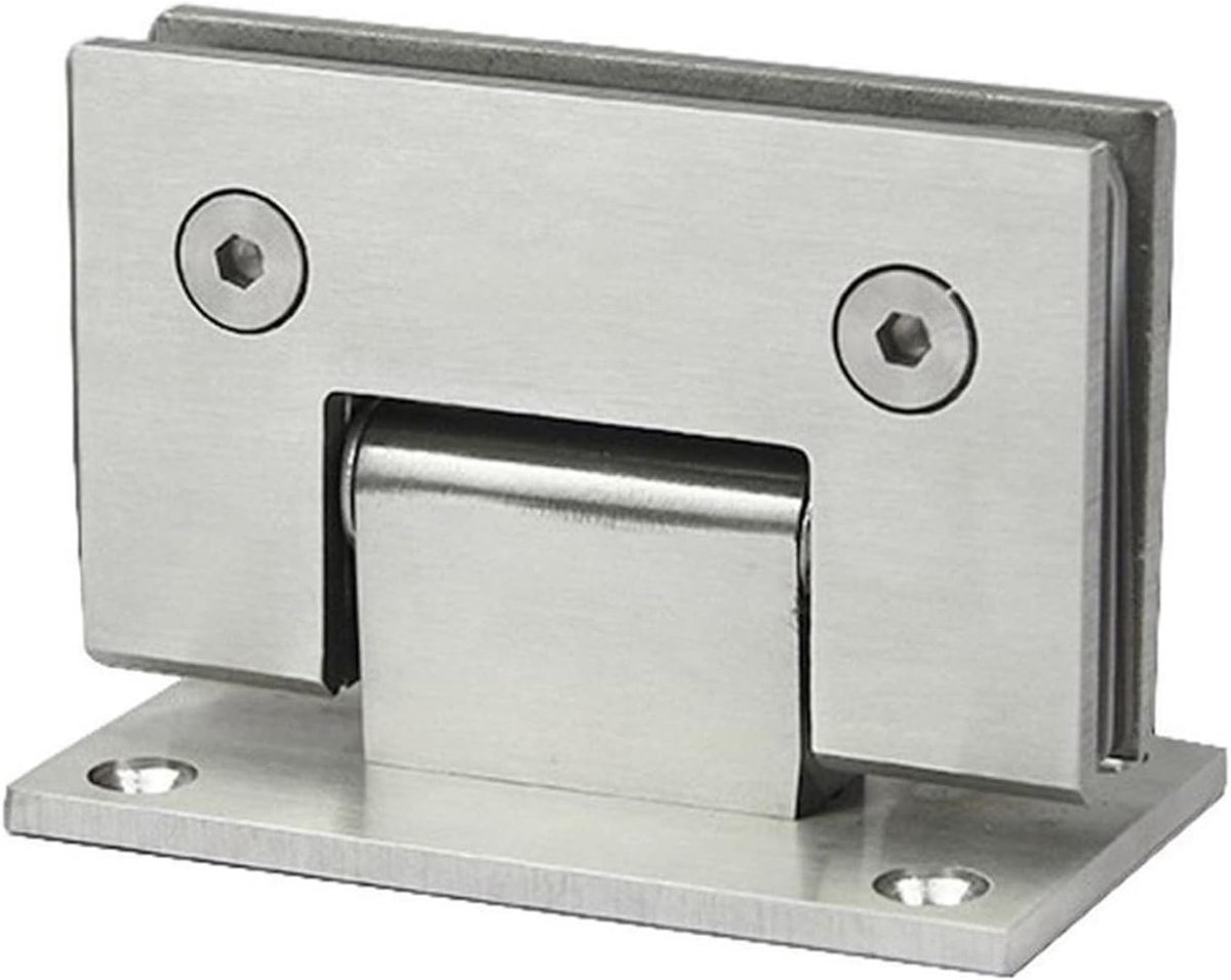 90 ° glazen deurscharnieren, zware roestvrijstalen glazen badkamerdeurclip for 8-12 mm frameloos glas - ShopVlot