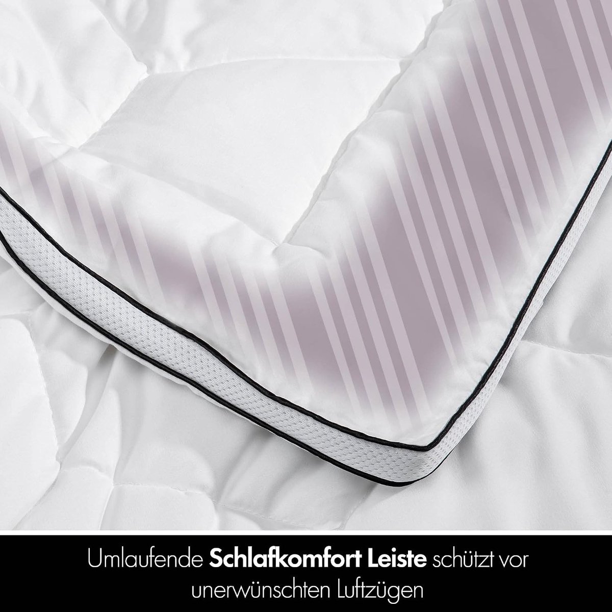 All-Year Duvet 155 x 220 cm Duvet Lightweight Breathable Washable 100% Vegan Duvet with Climate Net and Sleeping - ShopVlot