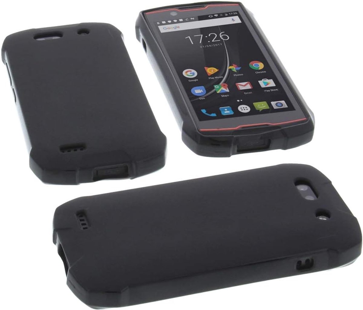 Case Compatible with Cubot King Kong Mini Rubber TPU Protection Mobile Phone Case Black - ShopVlot