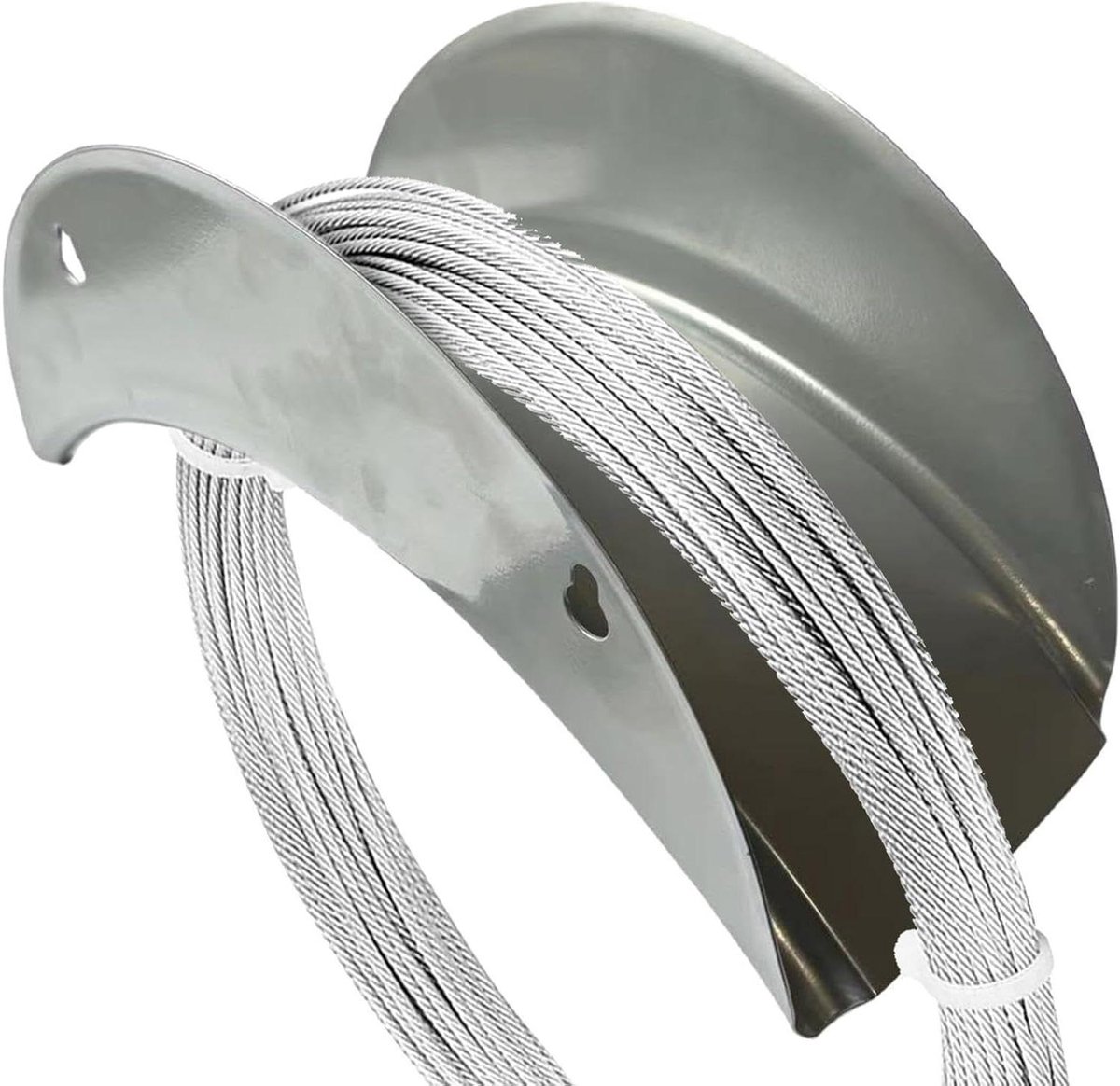 Tuinslanghouder - Slanghaak Wandhouder - Tuin Opbergen - Roestbestendig Metaal - ca. 27 cm - Zilver