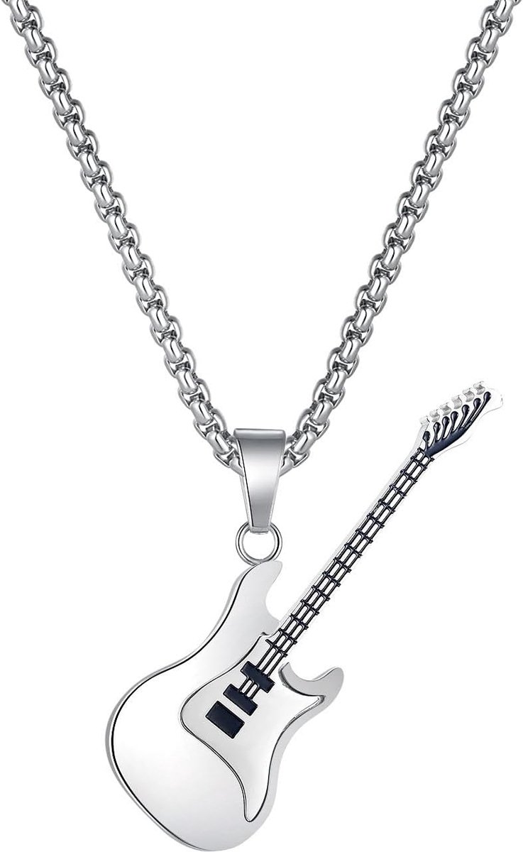 Chain Guitar Stainless Steel Mens Music Length 55cm C106 - ShopVlot