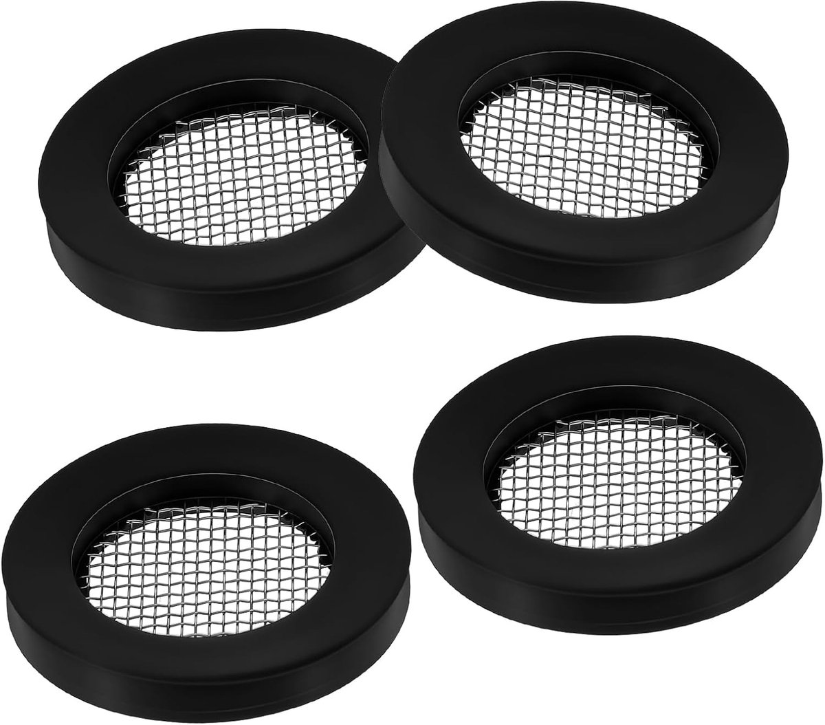4pcs Black Head Gasket, Shower Head Filters Hose Gasket Washers, Rubber Replacement of Garden Hose Rings to Prevent - ShopVlot