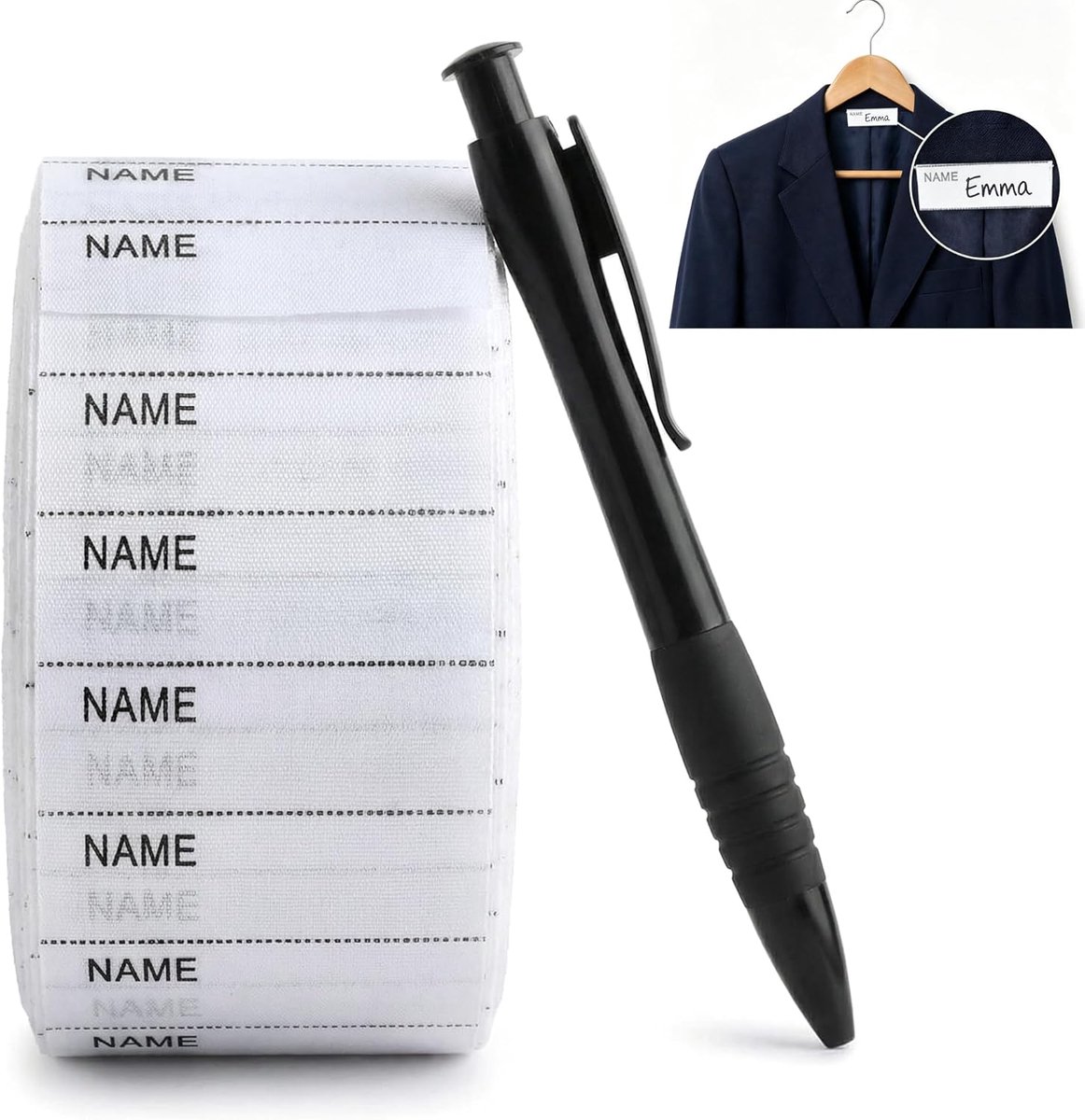 Strijklabels set 200 stuks - Wasbare naamlabels - Duurzaam voor kleding - Ideaal voor kinderen - ShopVlot