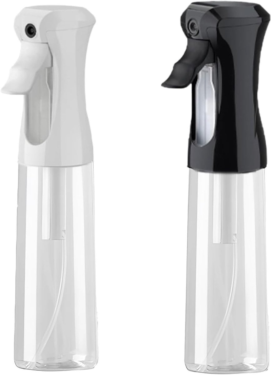 Continue Spuitfles - Transparant - 200 ml - Ergonomische Sprayer voor Haarverzorging, Planten en Huishoudelijk Gebruik