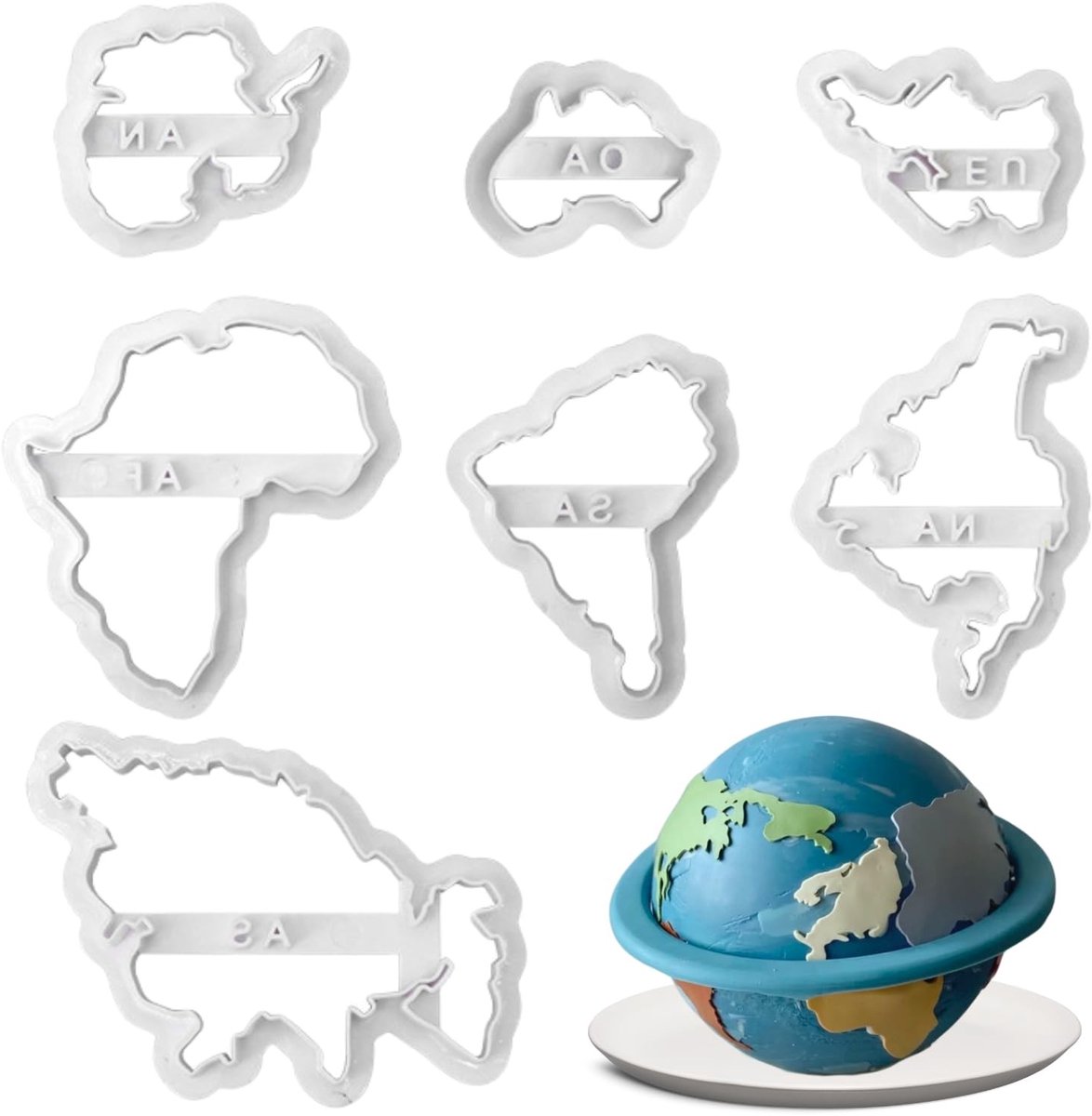 Solidchoice - 3D Plastic Koekjesvormen Set van 7 Stukken