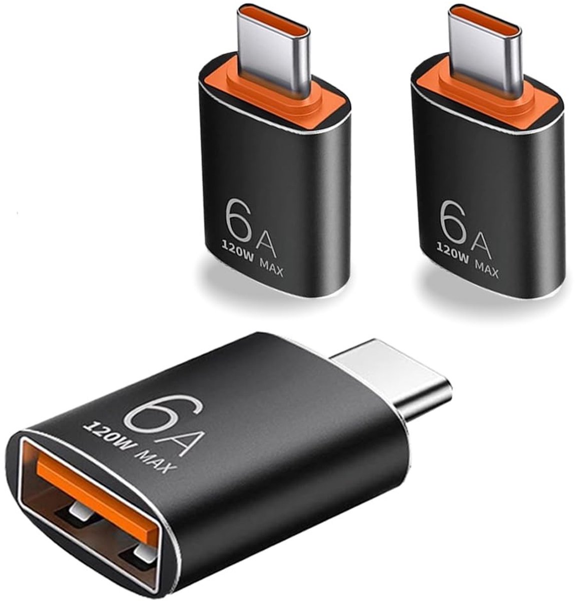 Solidchoice - USB C naar USB Adapter (3-pack) voor Smartphones en Laptops