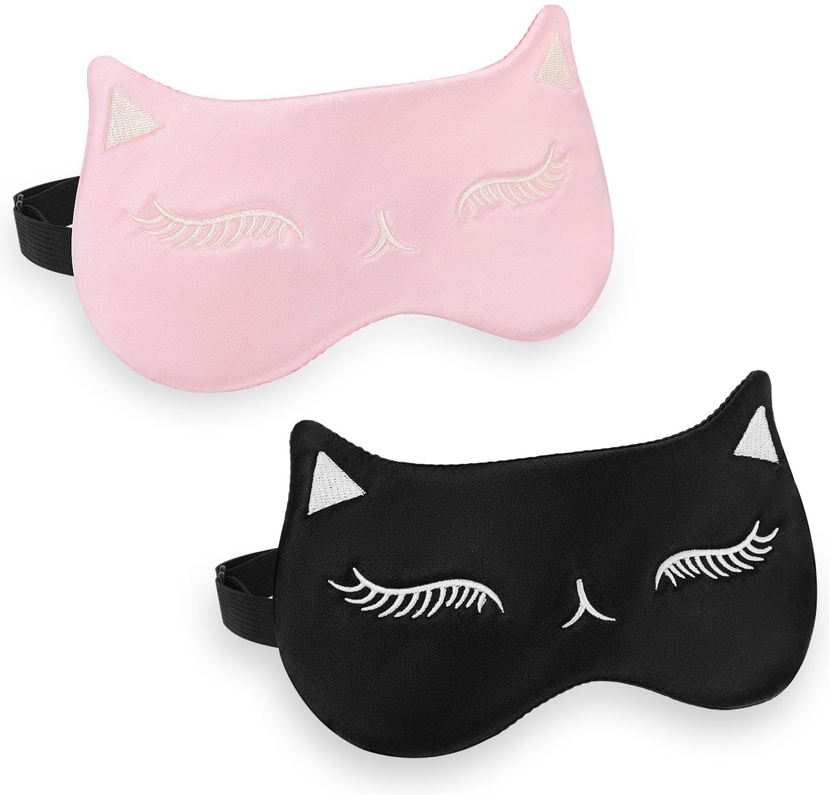 Solidchoice - Set van 2 Zijden Oogmaskers voor Ontspanning