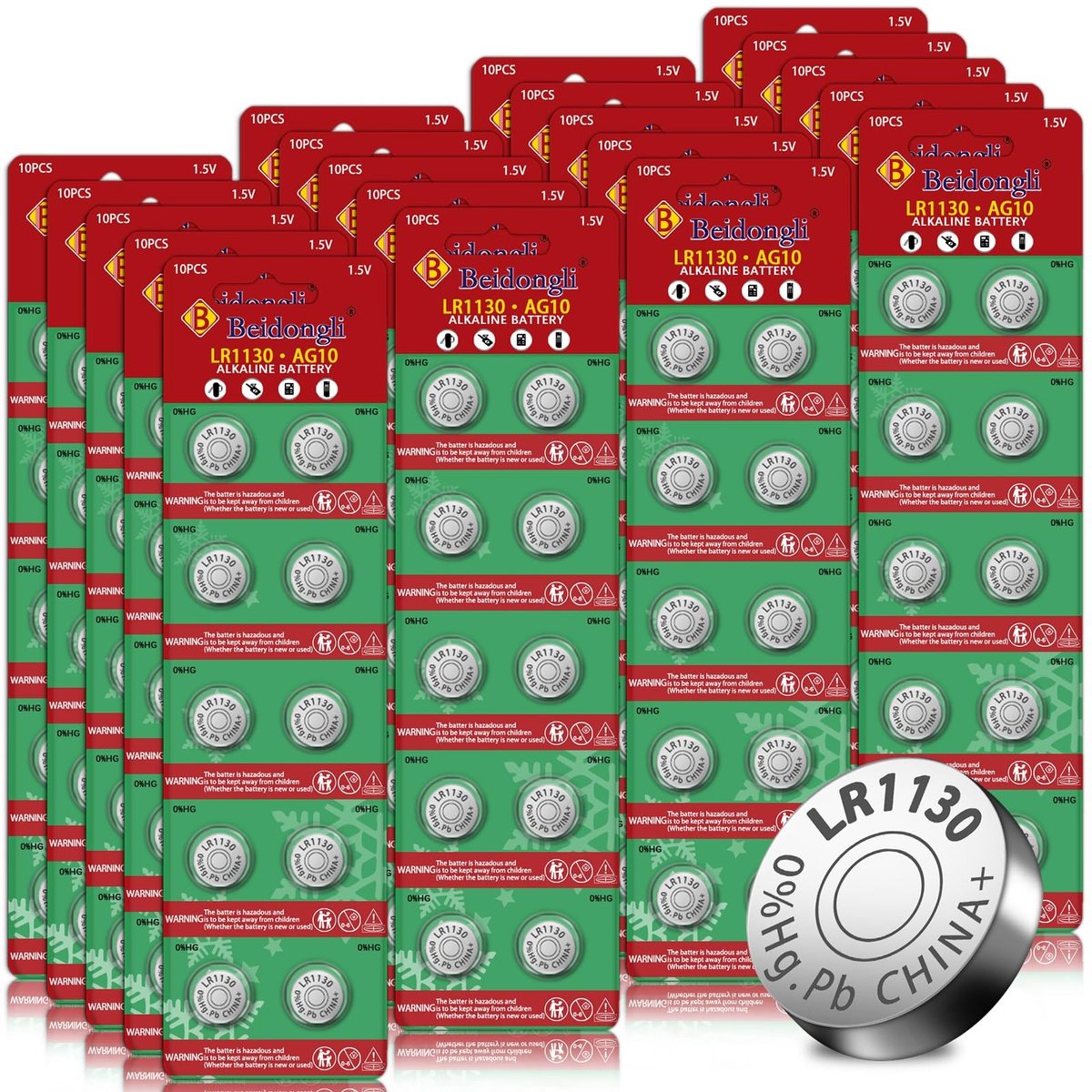 Solidchoice - Alkaline LR1130 Batterijen - Set van 10 Stuks