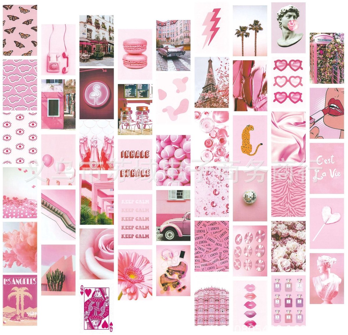 Solidchoice - Set van 50 Esthetische Foto's voor Wanddecoratie