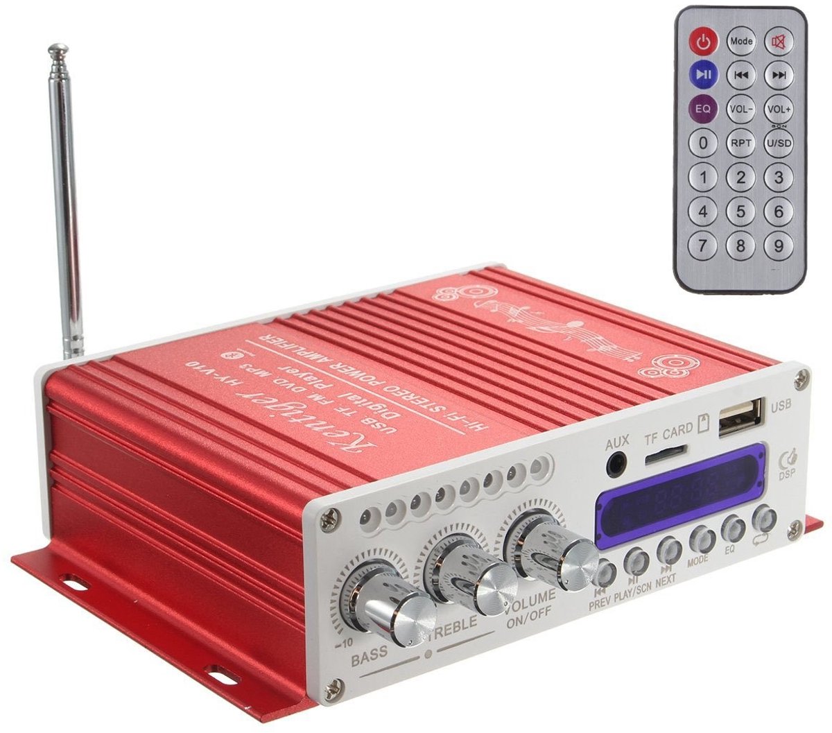 Solidchoice - Mini Bluetooth Hi-Fi Versterker met Multifunctionele Ondersteuning