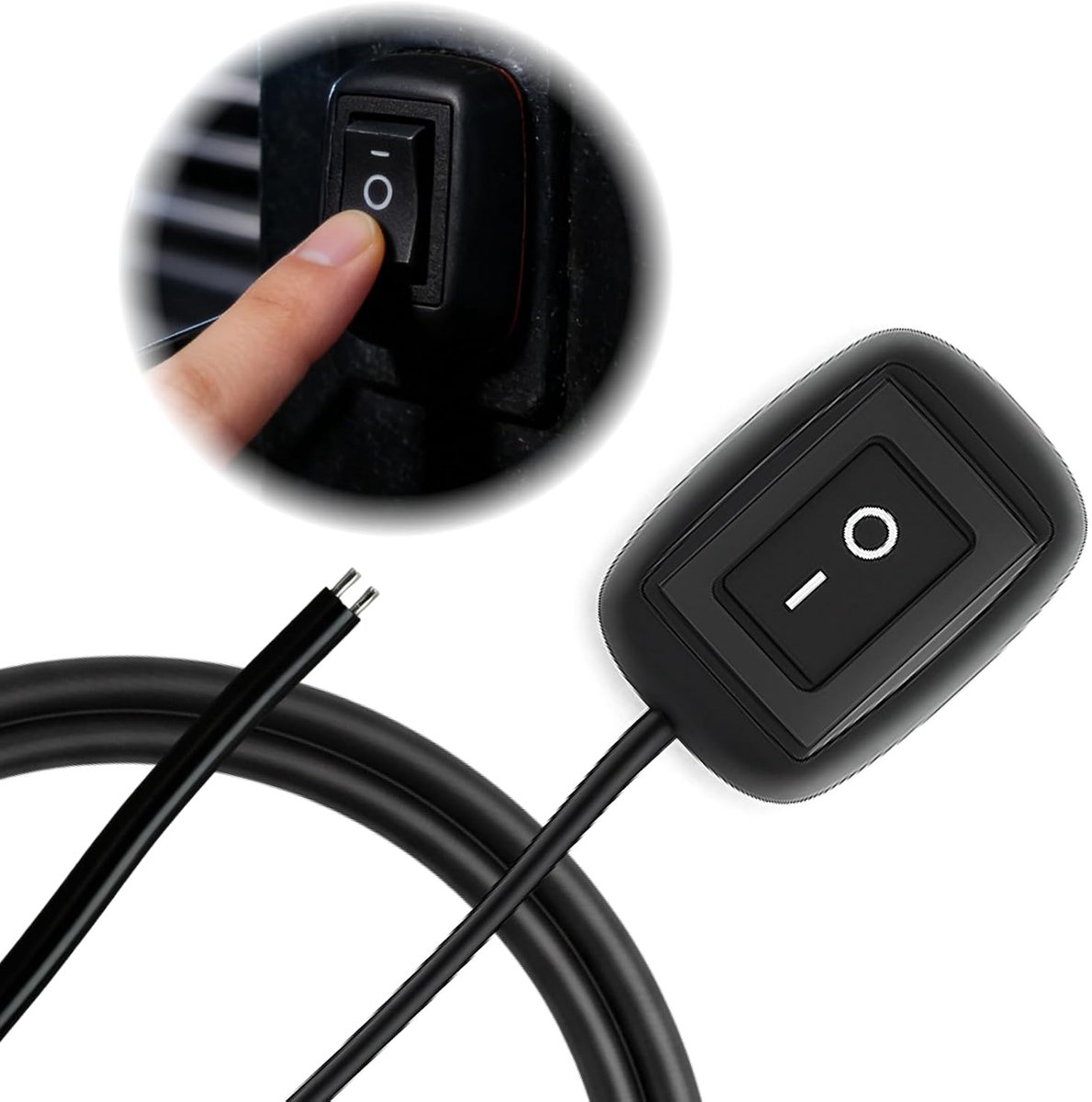 Drukknop schakelaar - SPST ON/OFF type - Waterdicht - Perfect voor voertuigen en LED verlichting - ShopVlot