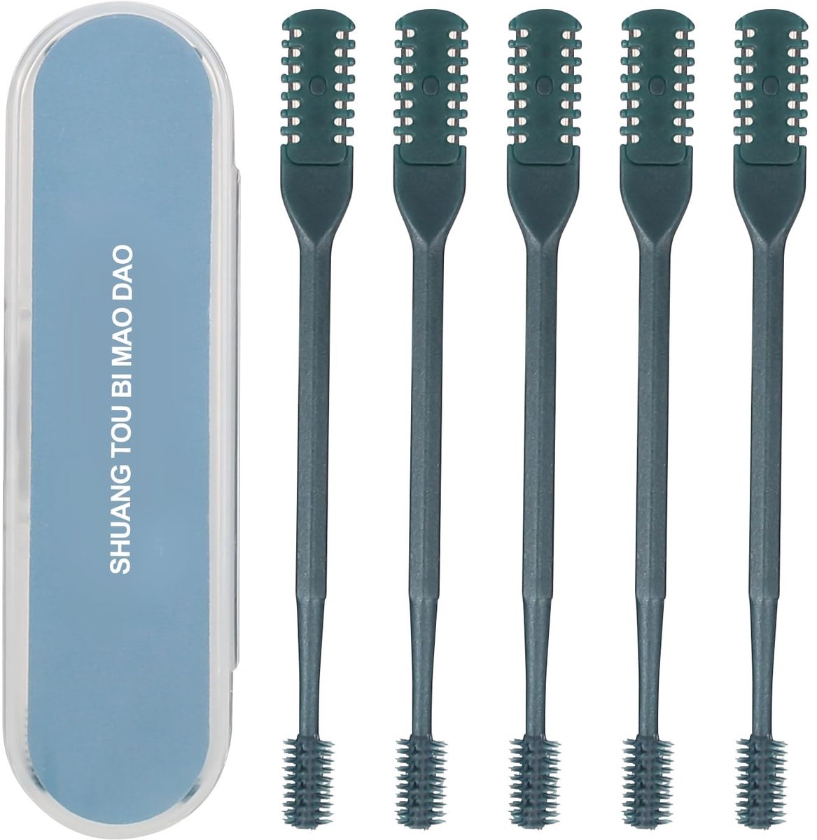 Solidchoice - Draadloze Neushaartrimmer met Dubbele Kop en Reinigingsborstel