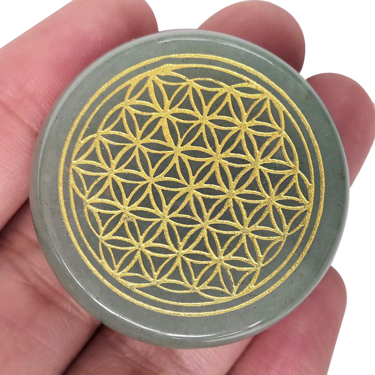 Solidchoice - Groene Aventurijn Palmsteen voor Chakra Healing en Energie