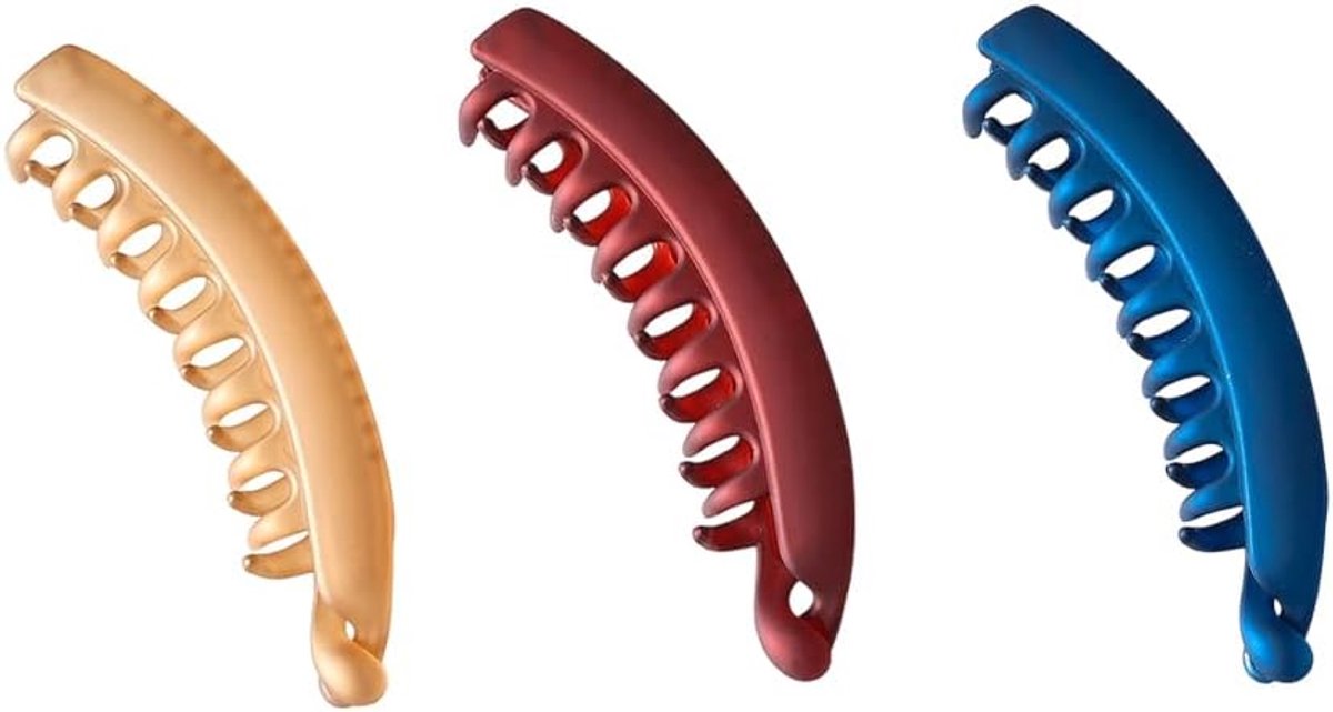 3 stuks haarspelden voor dames, bananentang, haarspeld, antislip, accessoires voor dikke, dunne kapsels in het - ShopVlot